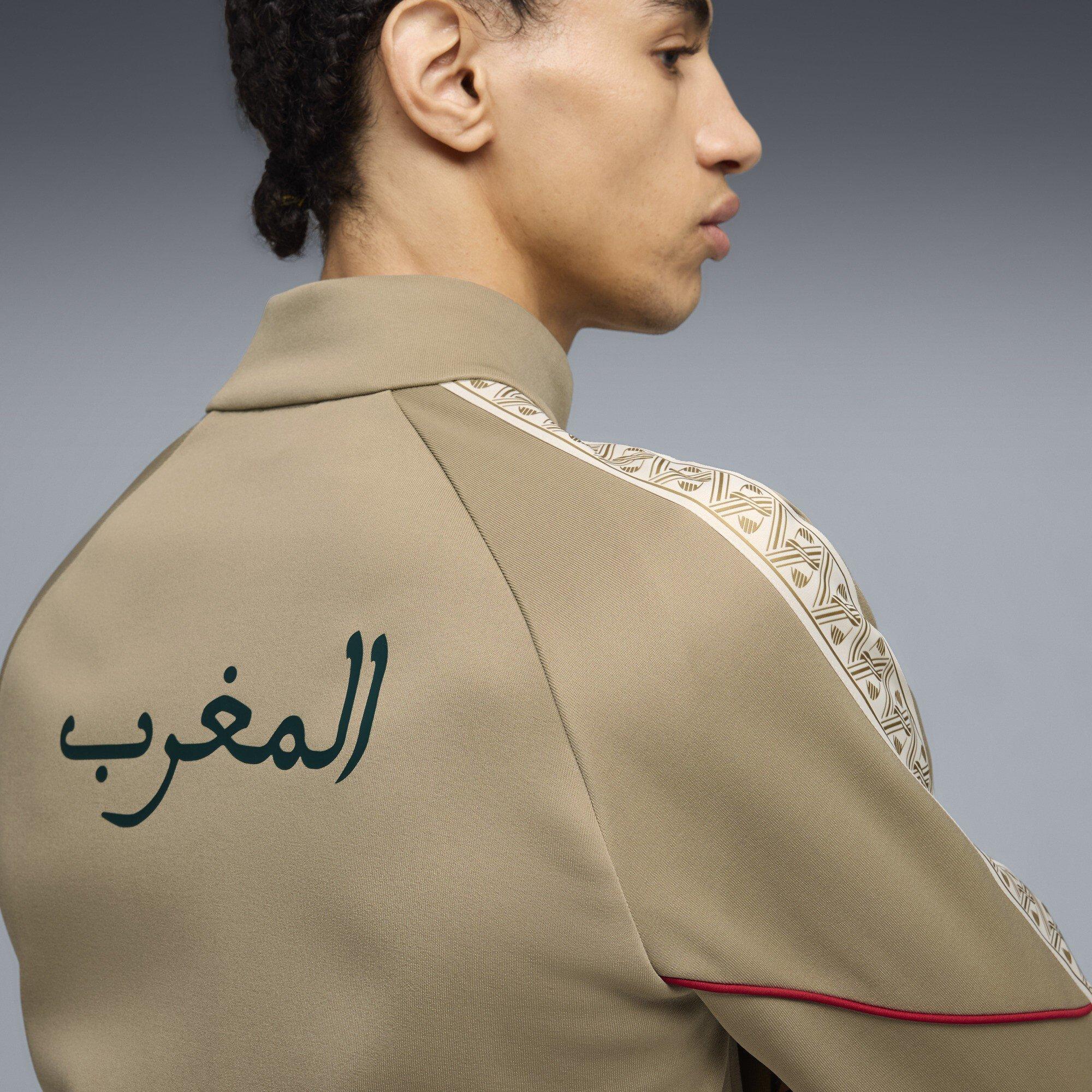 Beige/Groen - Puma - Men's Morocco International Licensed Tracksuit Top - 5