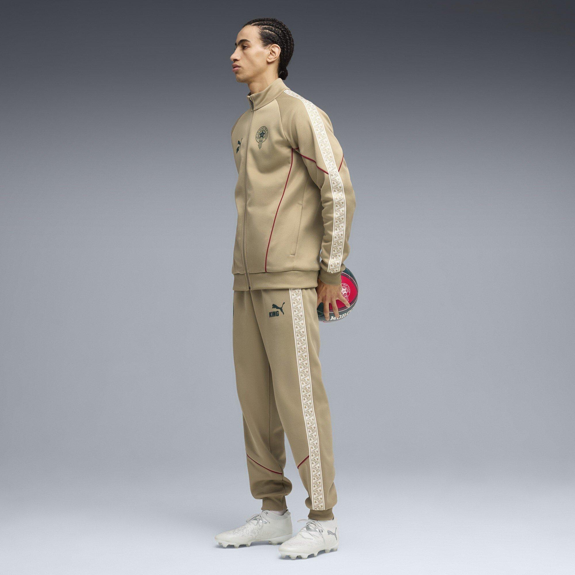 Beige/Groen - Puma - Men's Morocco International Licensed Tracksuit Top - 7