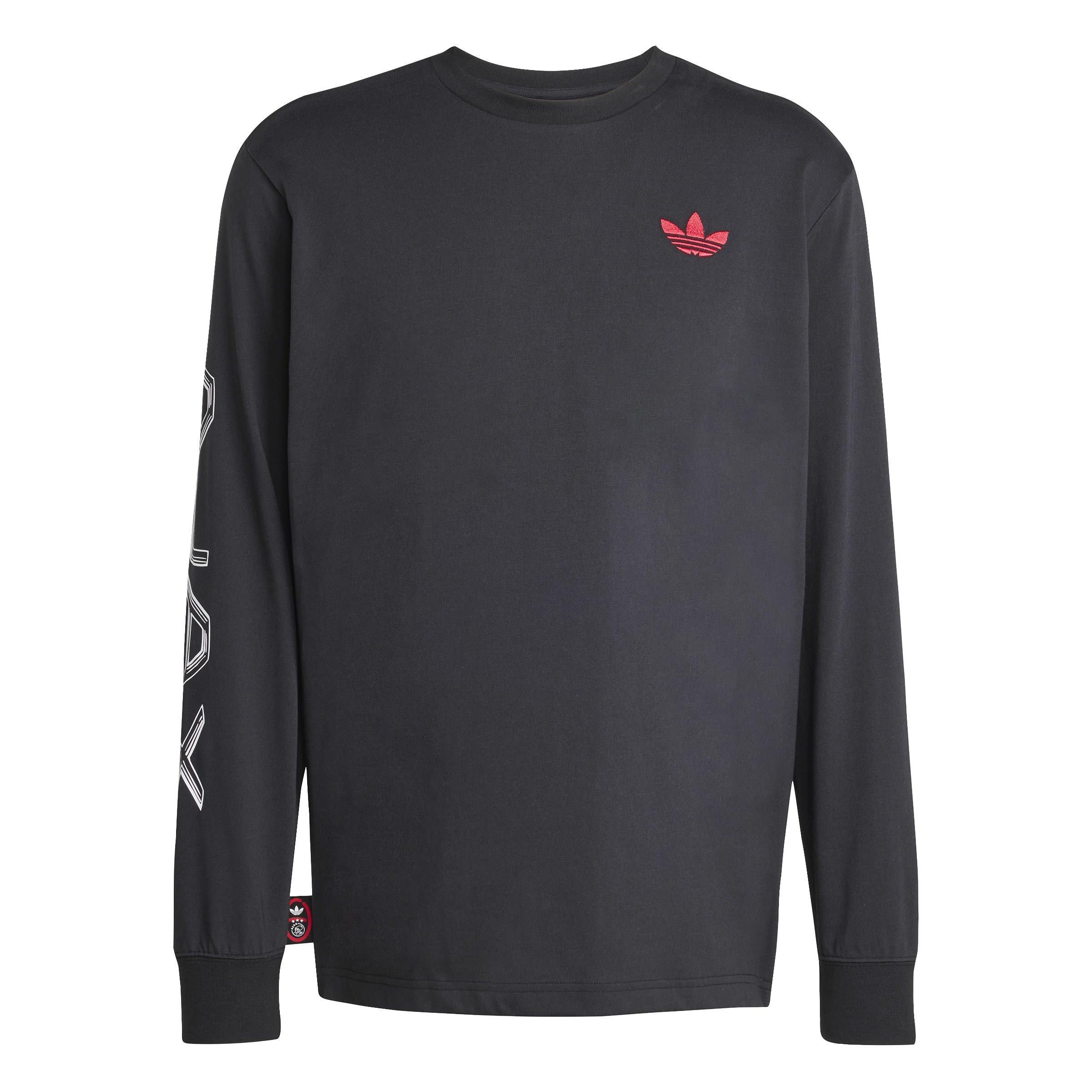 Adidas Men's Ajax Amsterdam Graphic Long Sleeve T-Shirt Adults - Black - L