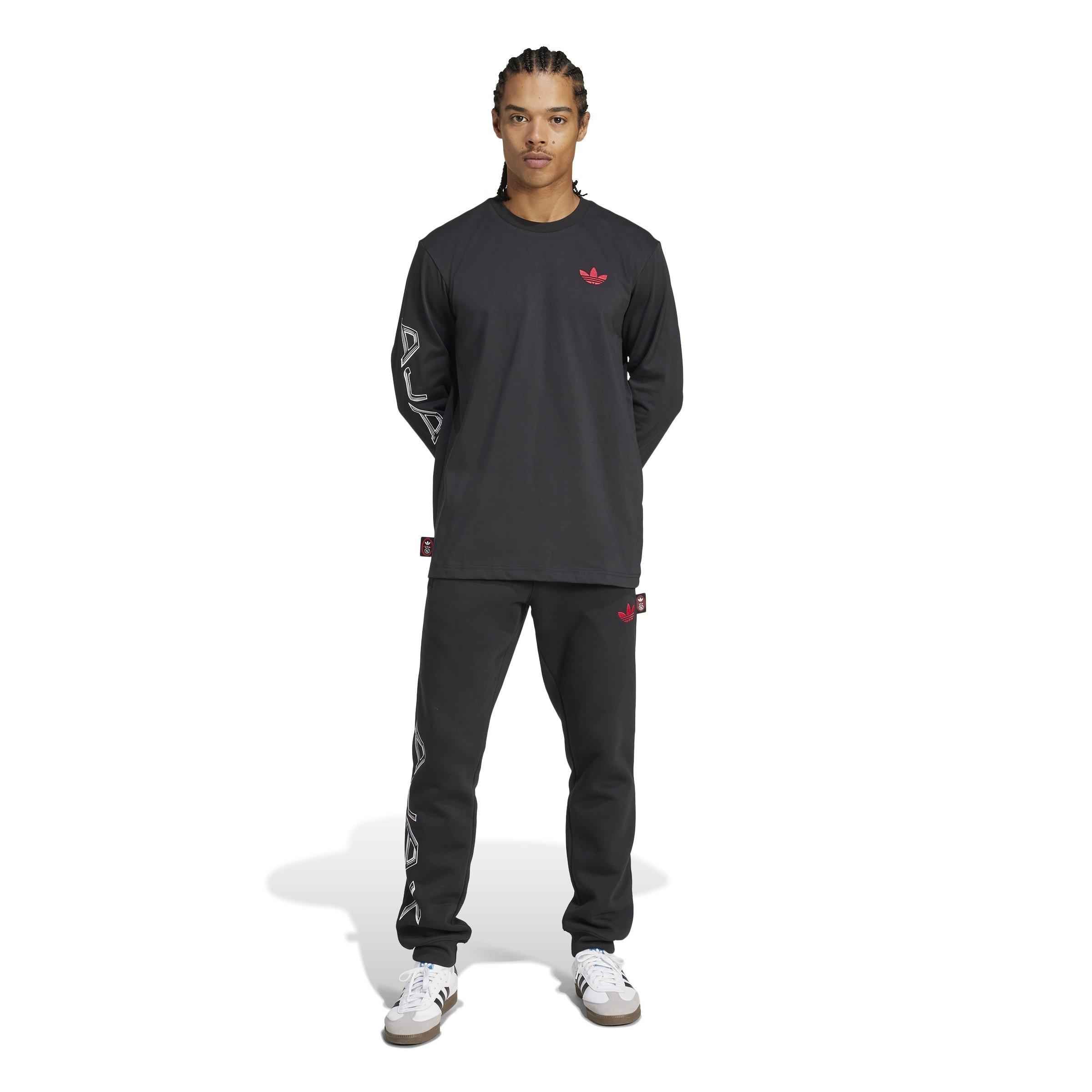 Nero - adidas - Ajax Amsterdam Graphic Long Sleeve T-Shirt Adults - 7