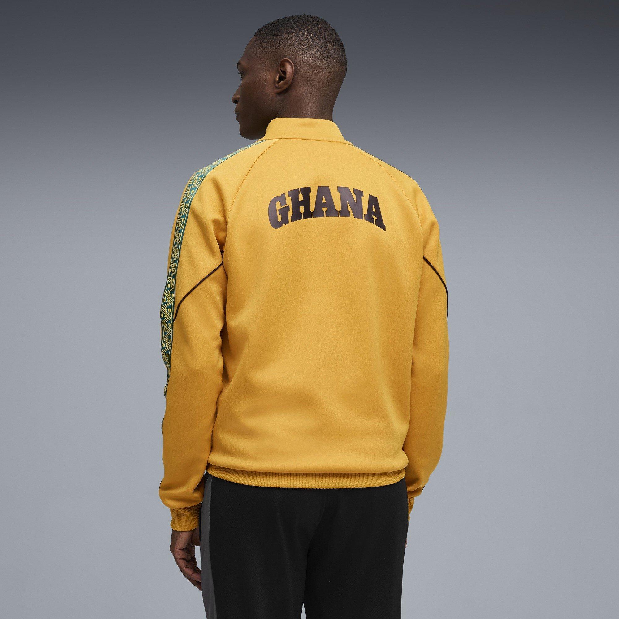 Goud/Zwart - Puma - Men's Ghana International Licensed Tracksuit Top - 4