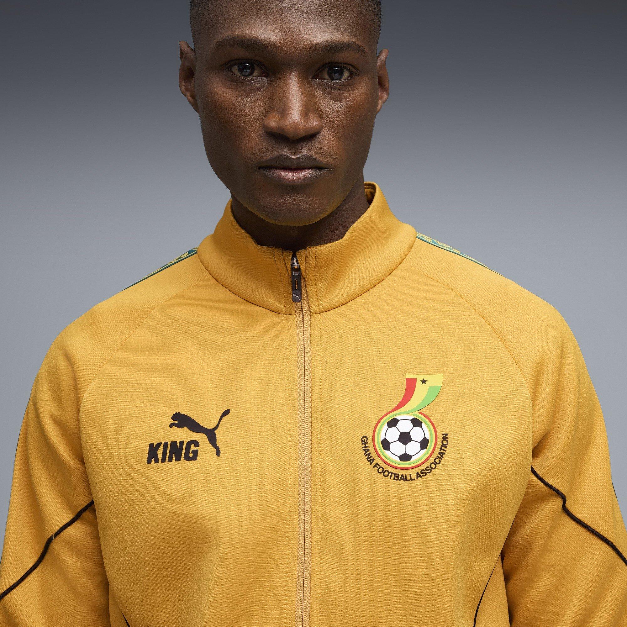 Goud/Zwart - Puma - Men's Ghana International Licensed Tracksuit Top - 5