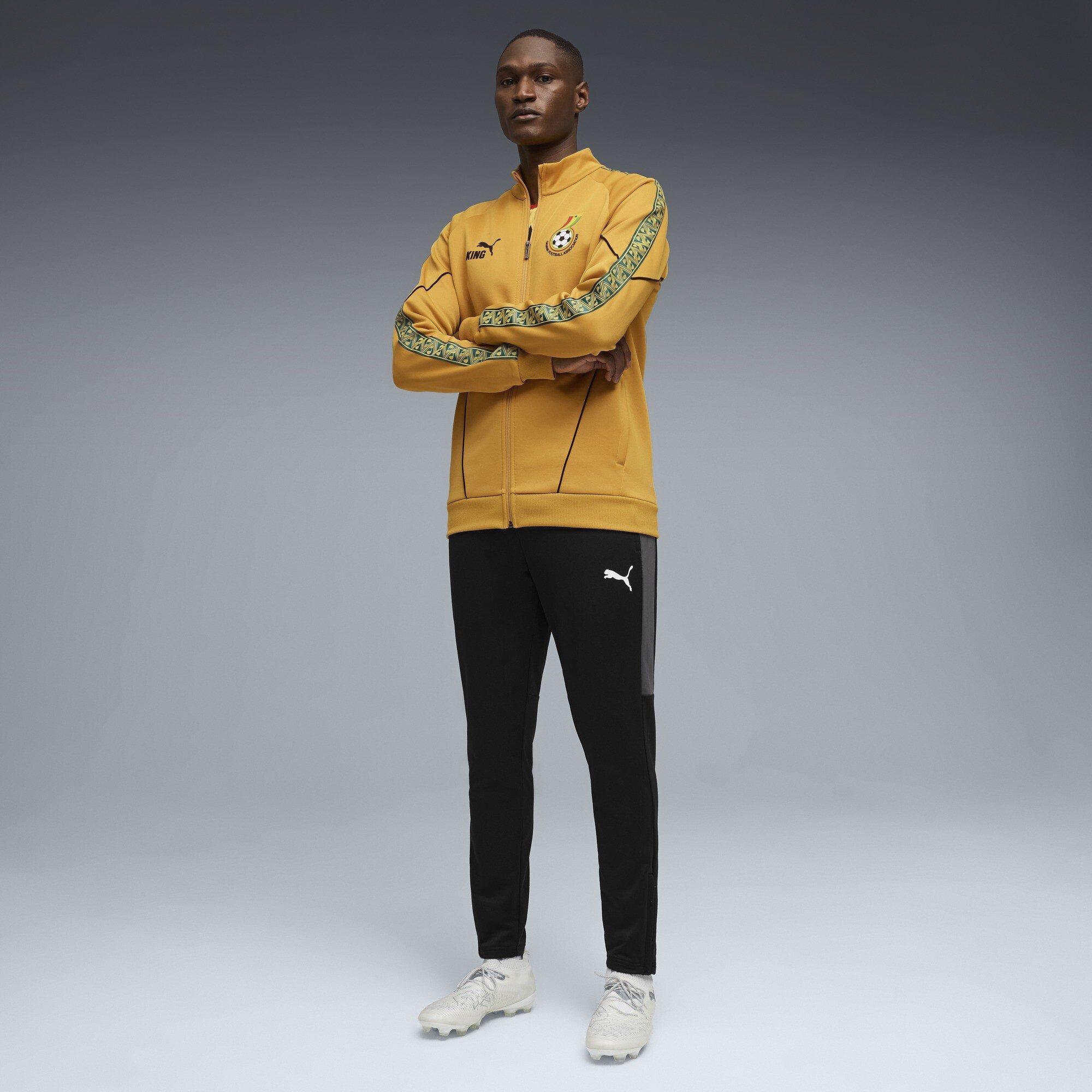 Goud/Zwart - Puma - Men's Ghana International Licensed Tracksuit Top - 7