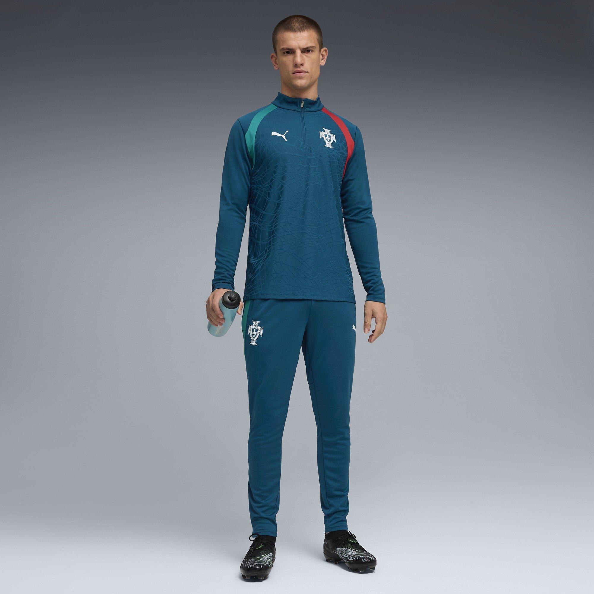 Groen/Zilver - Puma - Men's Portugal International Licensed Drill Top - 7