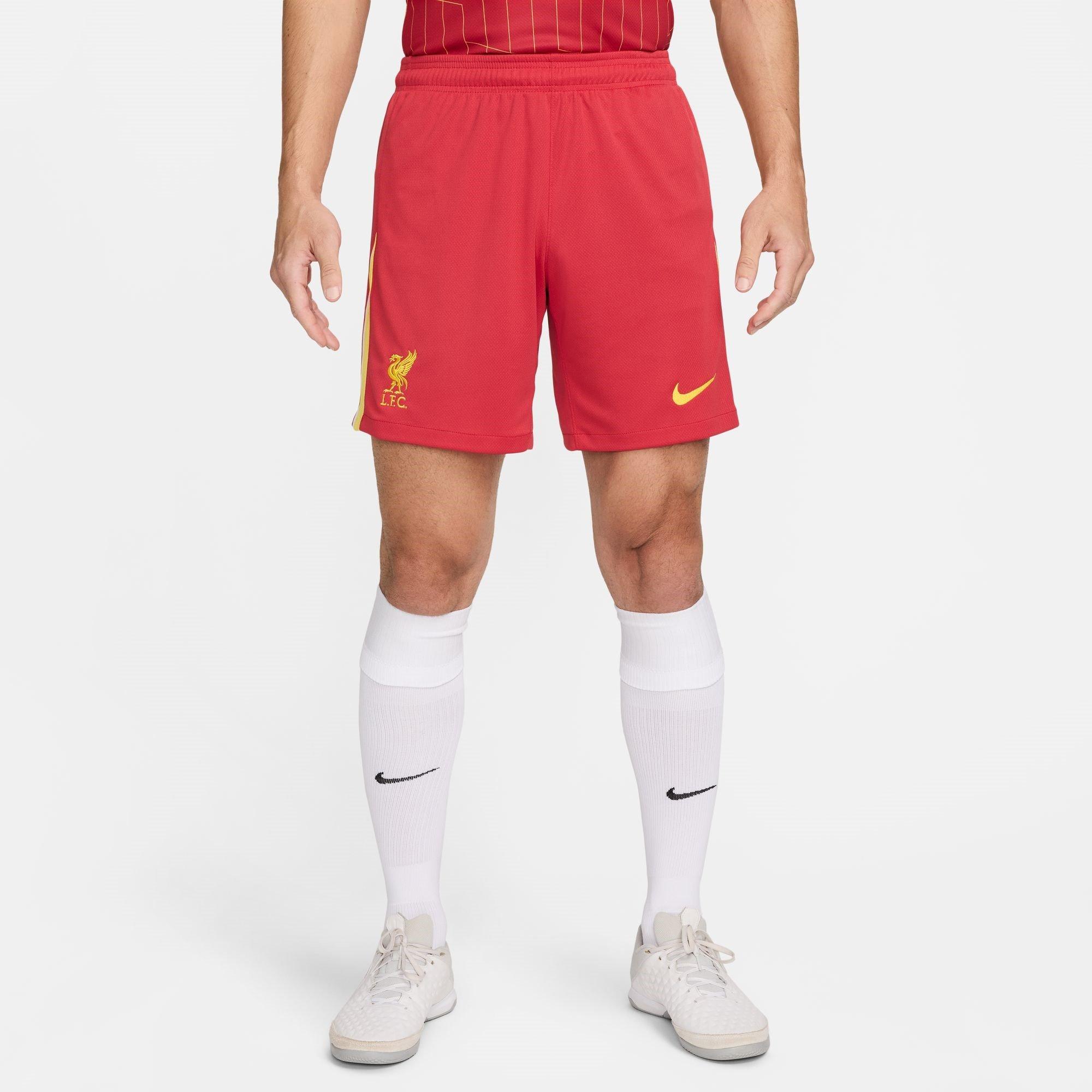 Red - Nike - Liverpool Home Shorts 2024 2025 Adults - 3