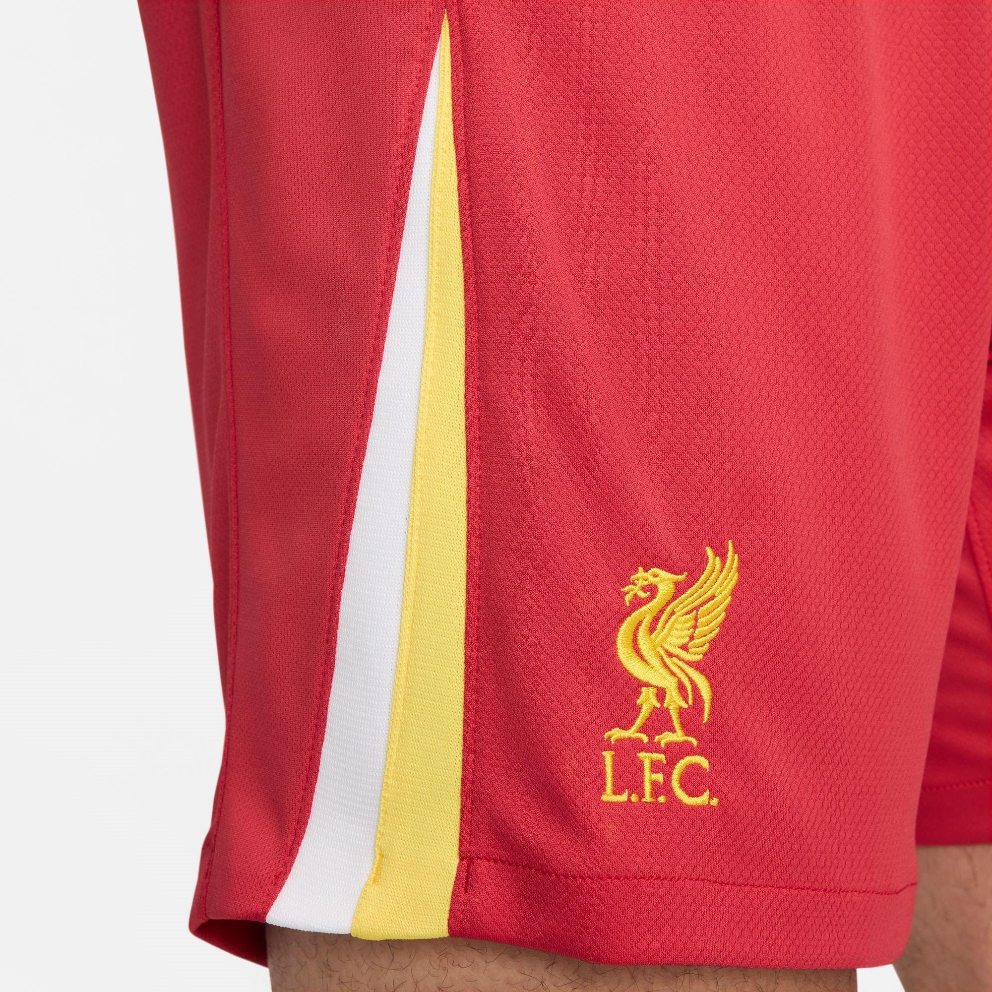 Red - Nike - Liverpool Home Shorts 2024 2025 Adults - 6