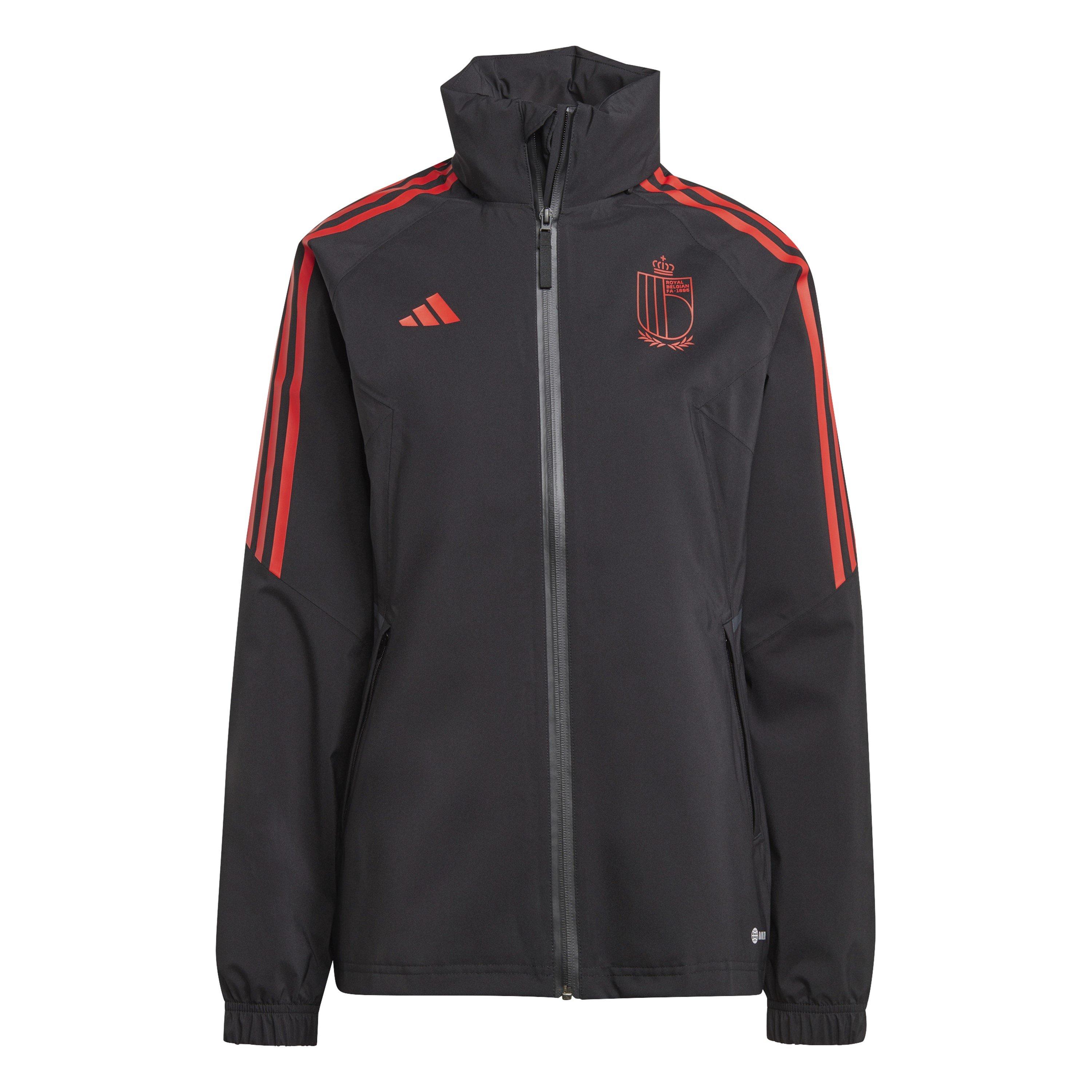 Black - adidas - Women's Belgium Licensed Rain Anorak - 1
