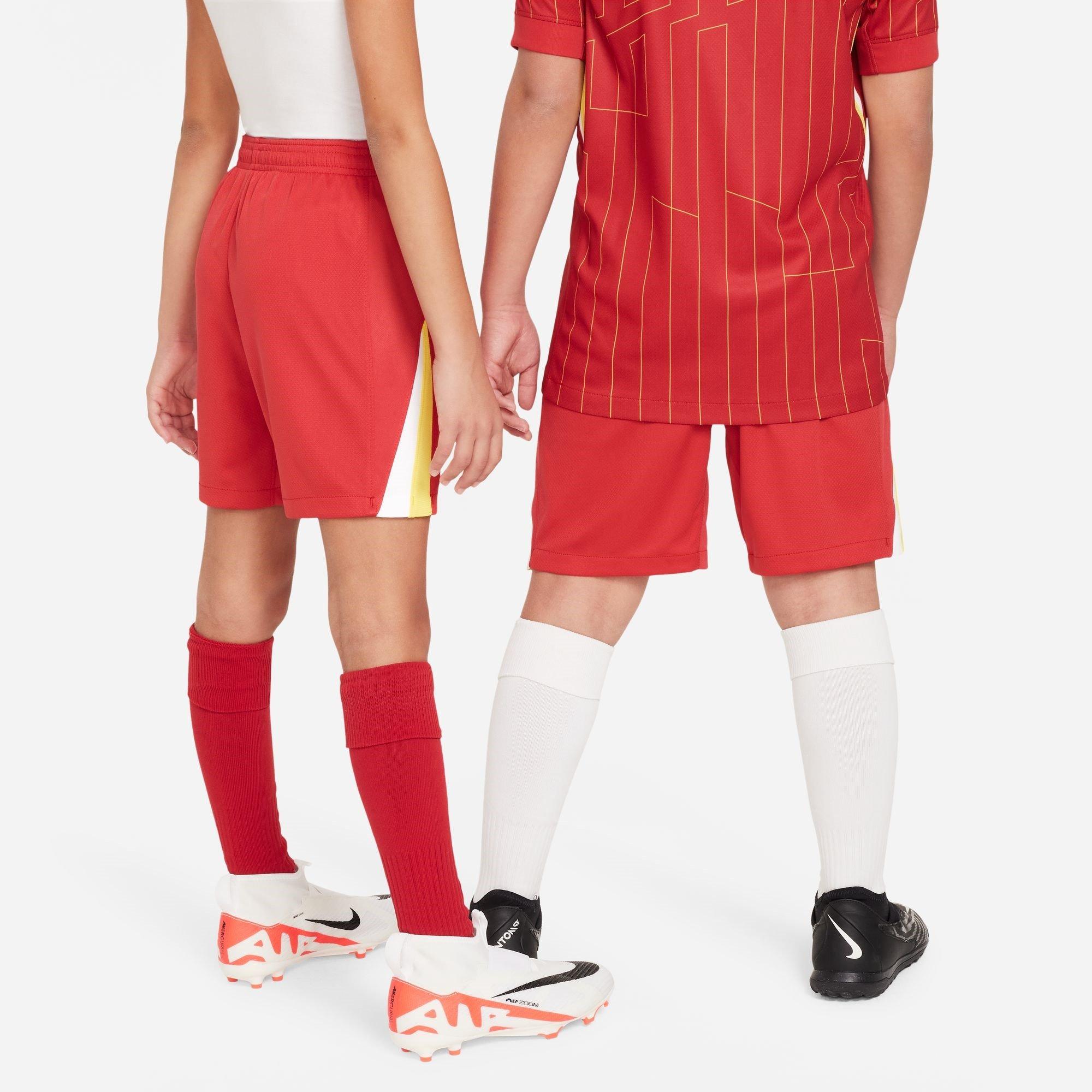 Crvena - Nike - Liverpool Home Shorts 2024 2025 Juniors - 4