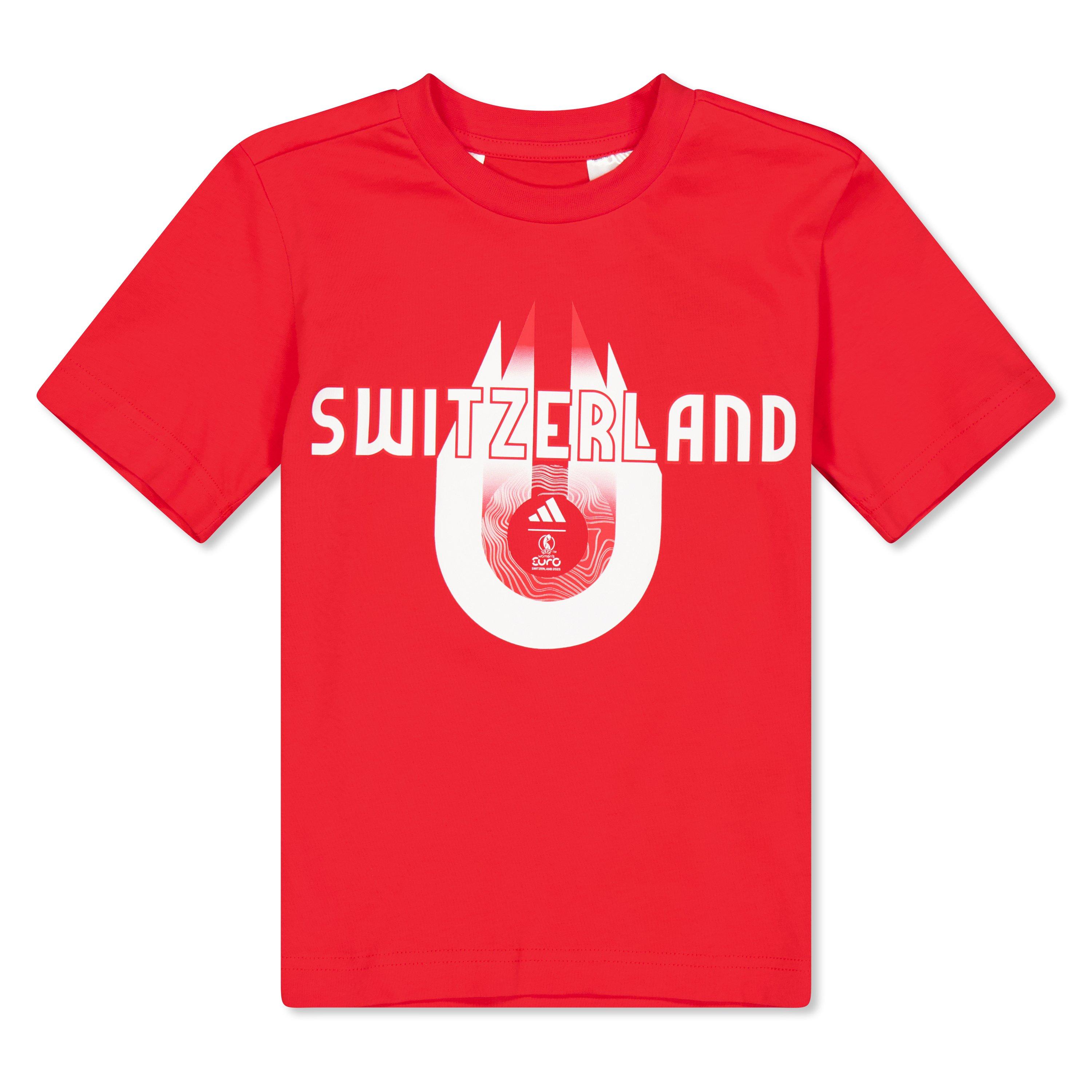 Pure Ruby - adidas - Kids' Switzerland Tey Crew Neck T-Shirt - 1