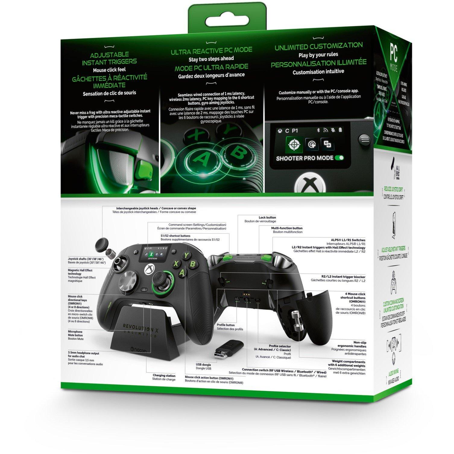 Black - Nacon - Revolution X Unlimited Wireless Xbox and PC Controller - 11
