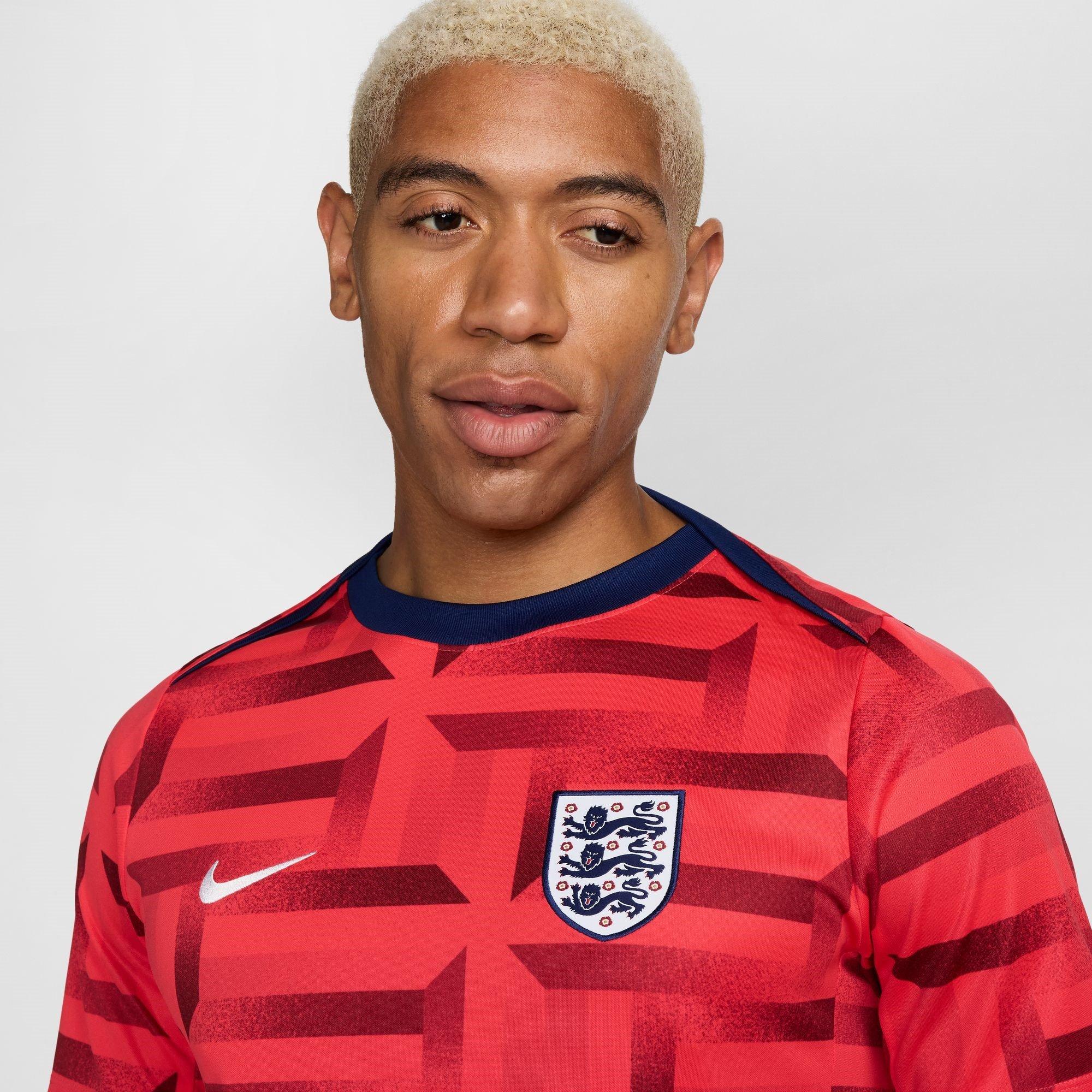Rot/Blau - Nike - England Academy Pro Pre Match Shirt 2024 Adults - 3
