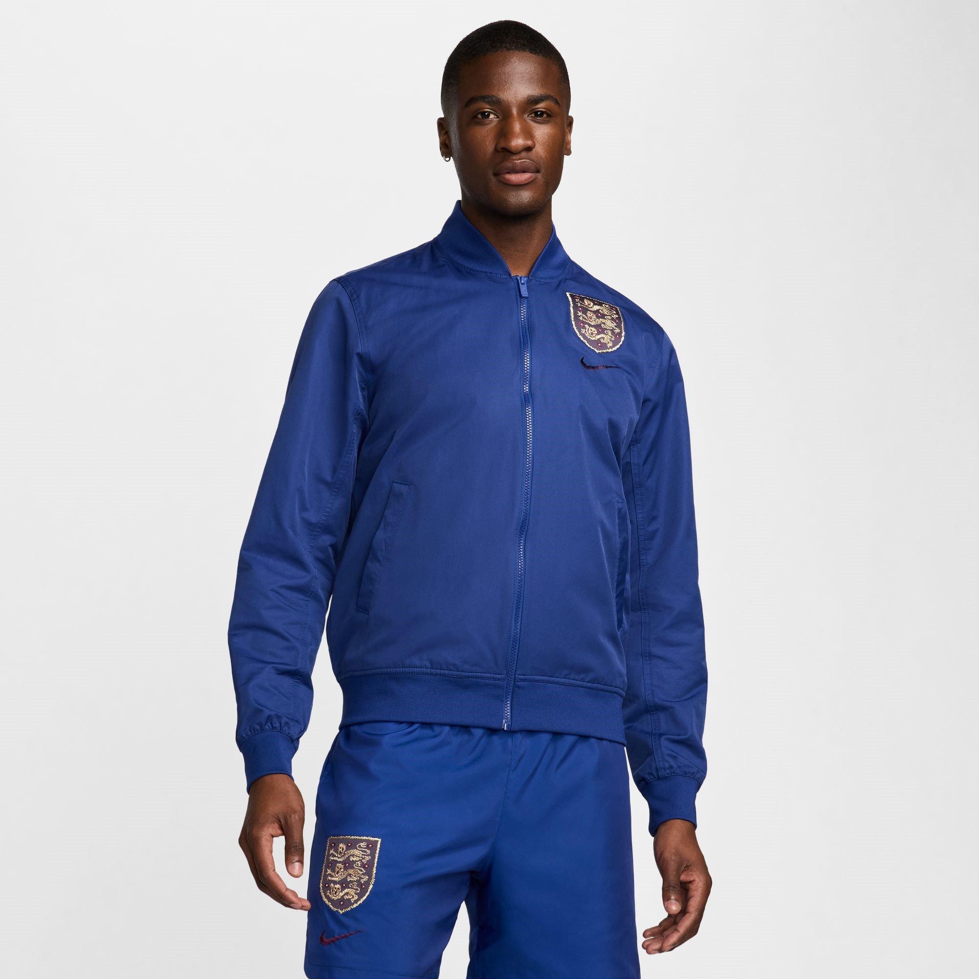 Blauw/Goud - Nike - England Sport Essentials Bomber Jacket 2024 Adults - 3