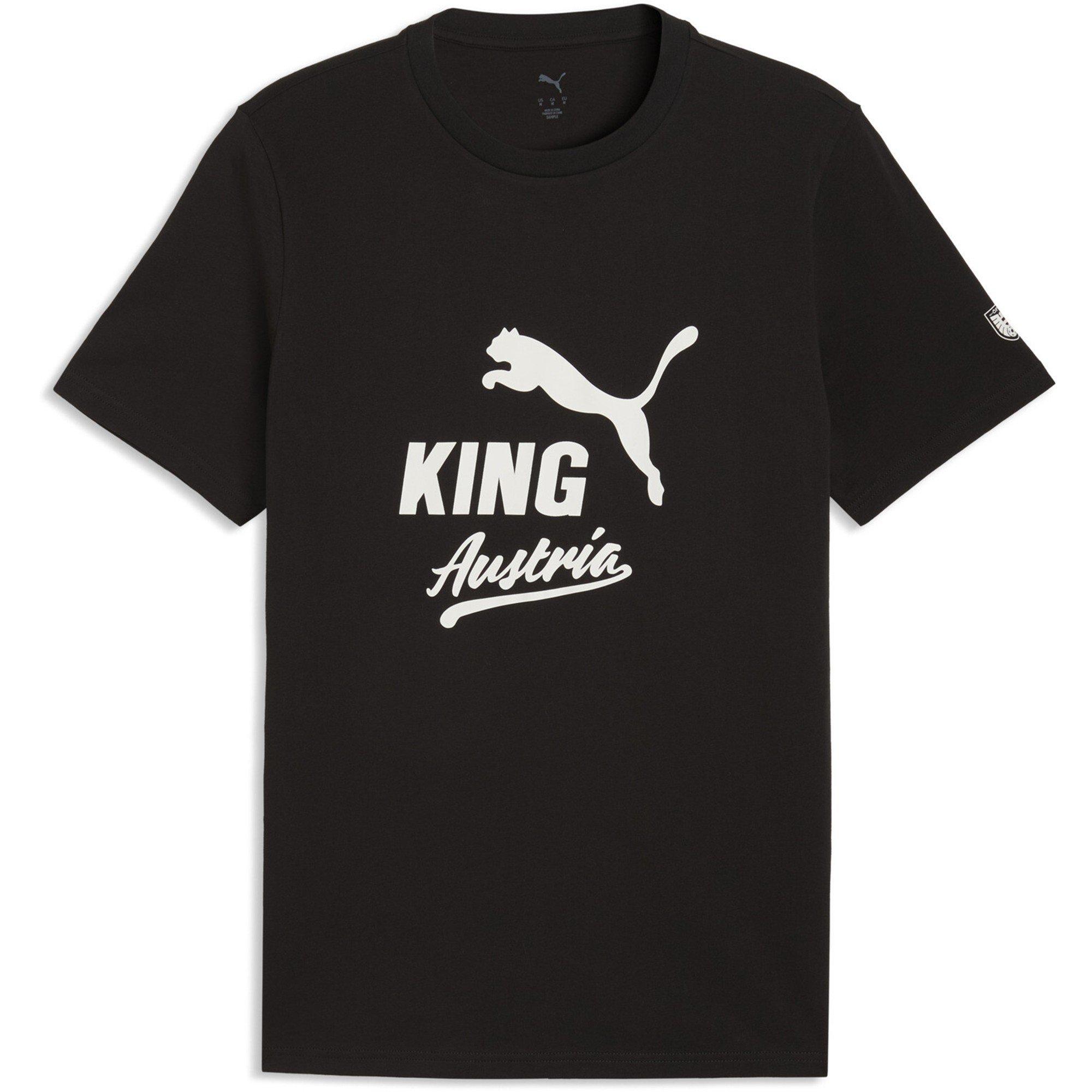 Black/White - Puma - Men's Austria Short Sleeve T-Shirt - 1