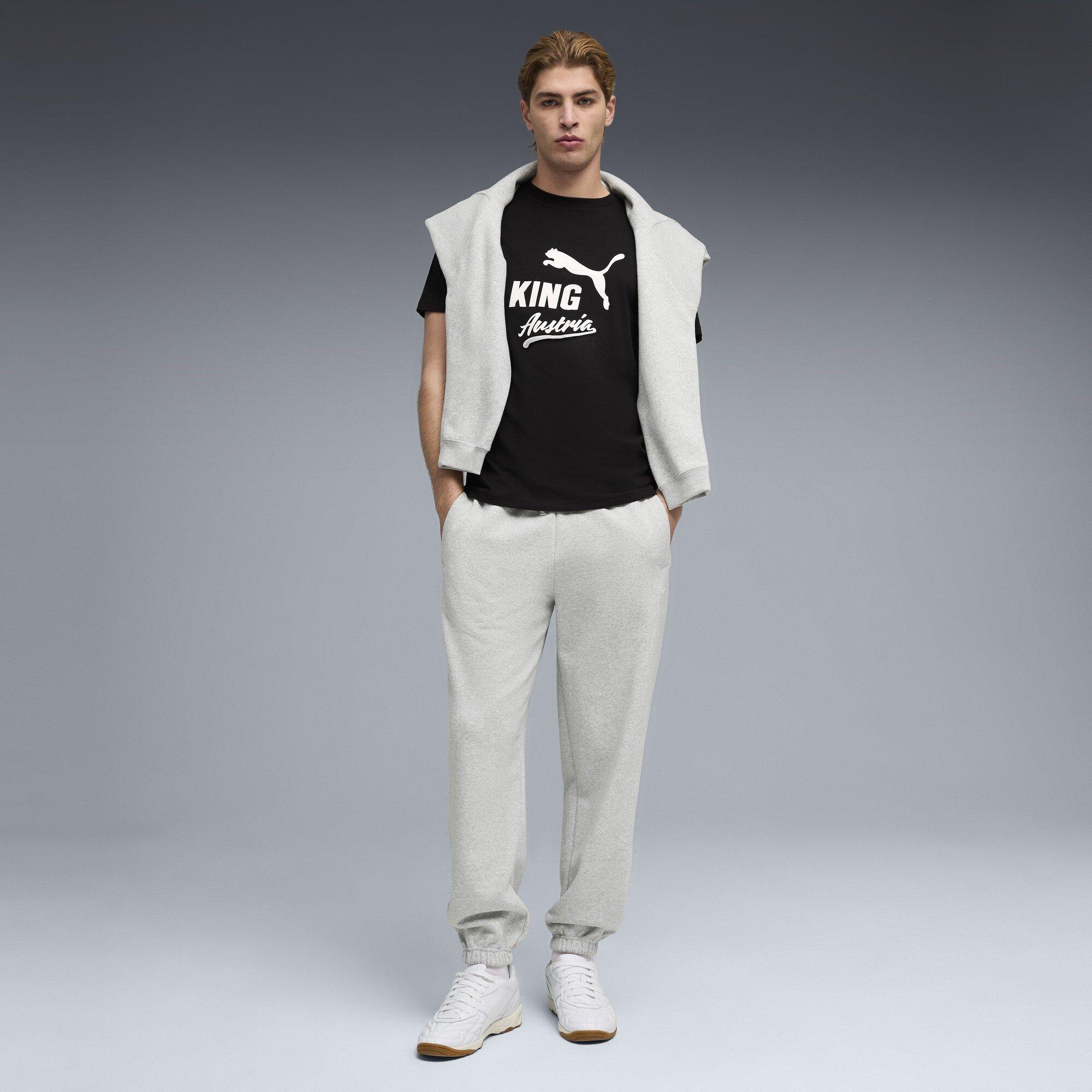 Zwart/Wit - Puma - Men's Austria Short Sleeve T-Shirt - 5