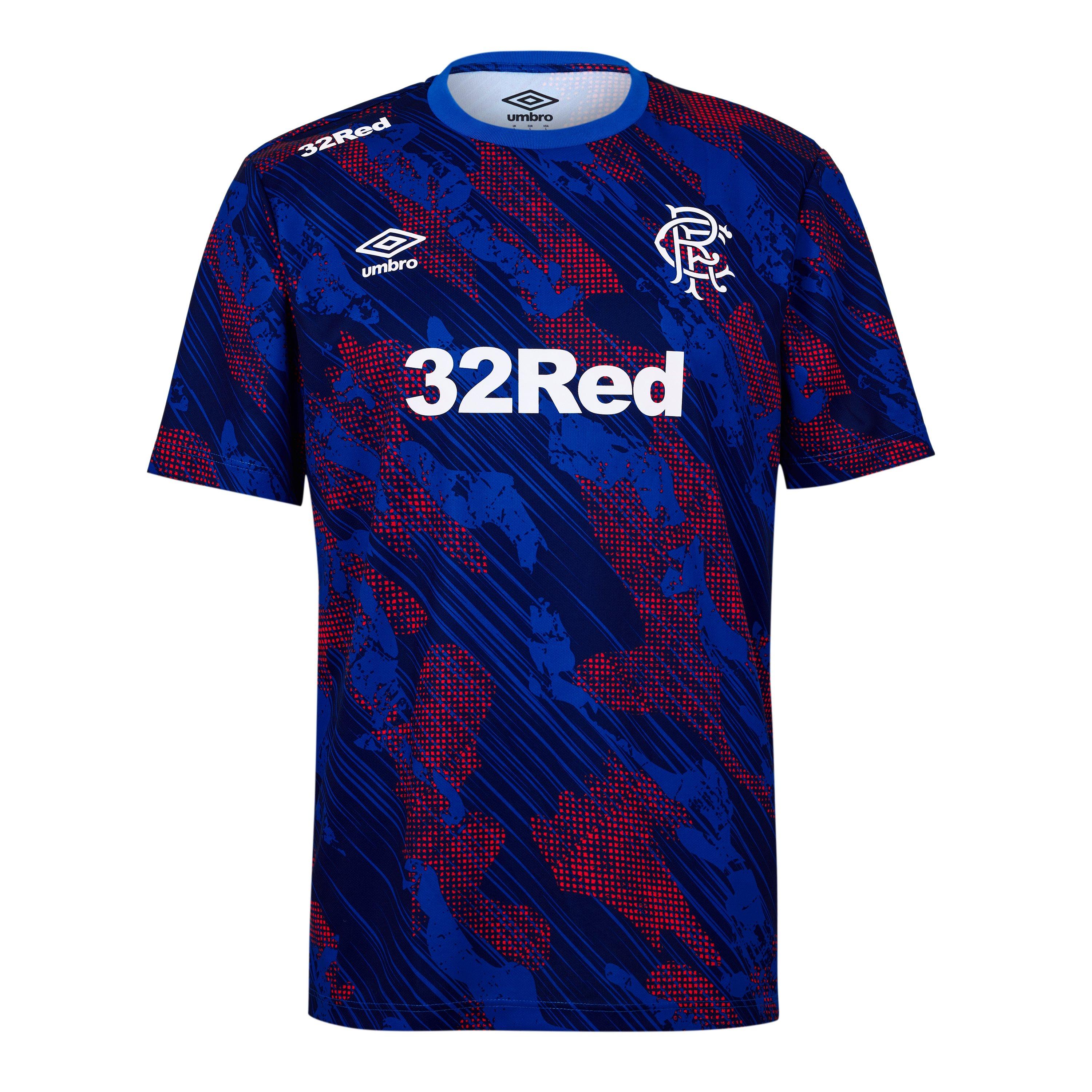 Blue/Red - Umbro - Mens Umbro Rangers Pre Match Kit Armed Forces 2025 2026 - 1