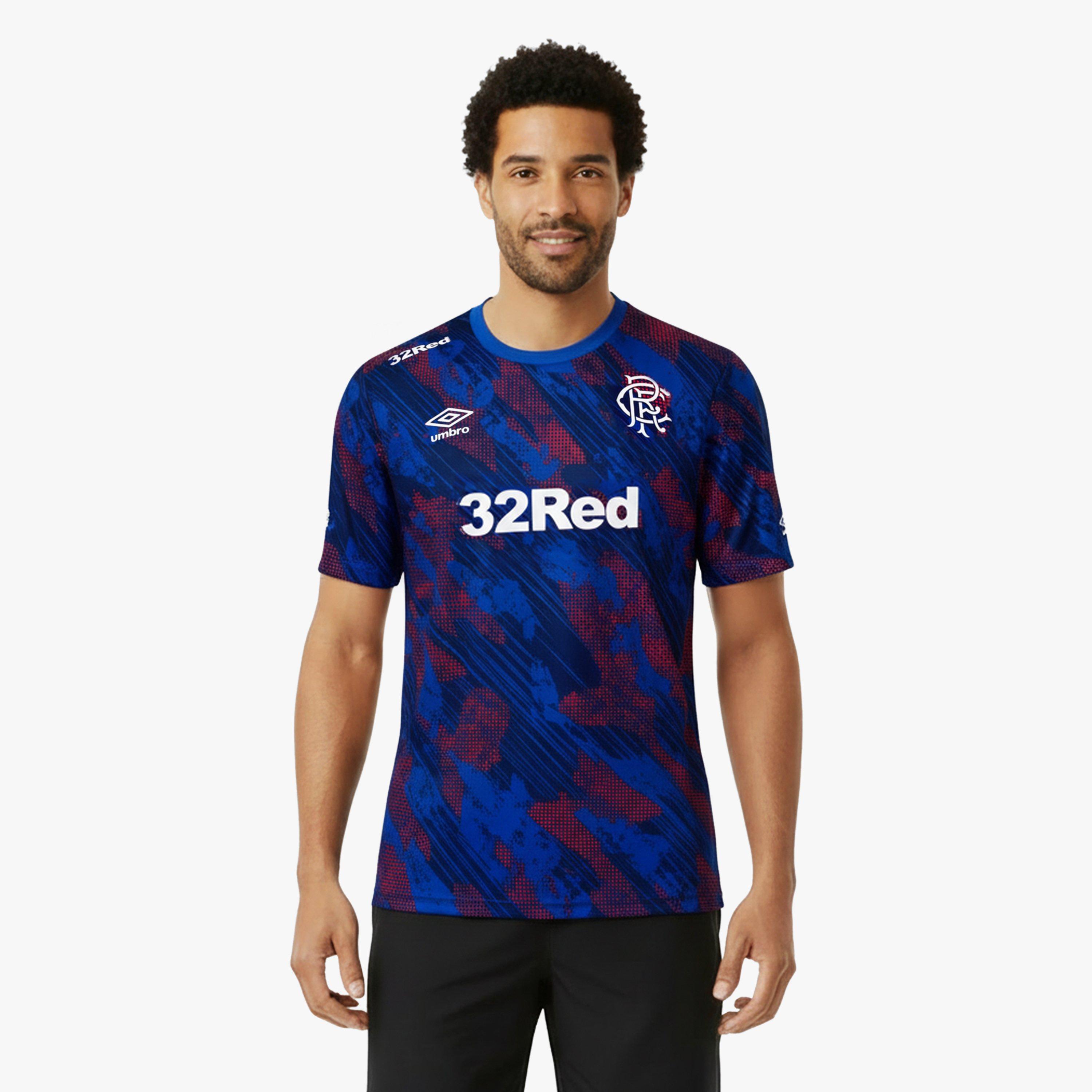 Blue/Red - Umbro - Mens Umbro Rangers Pre Match  Kit Armed Forces 2025 2026 - 3