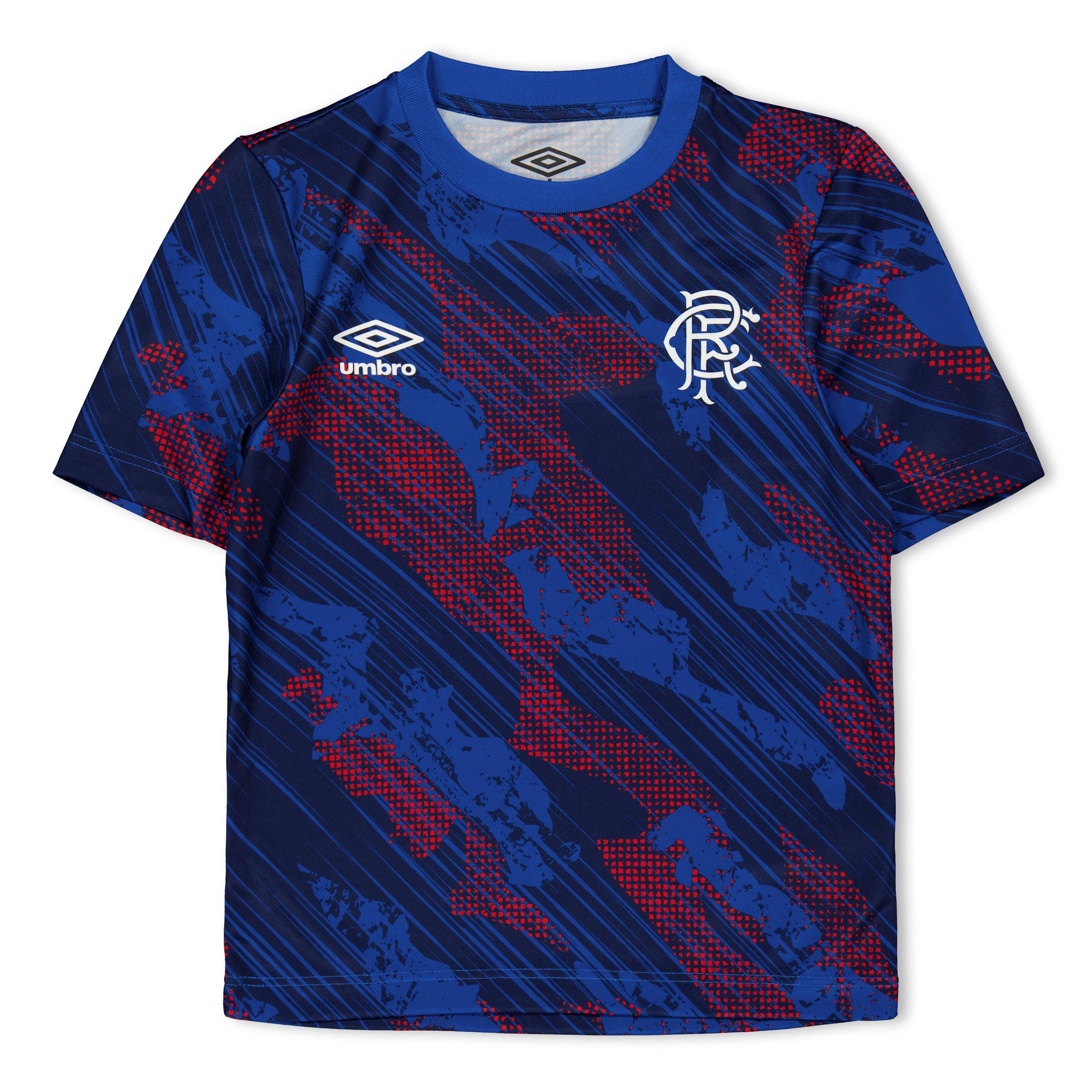 Blue/Red - Umbro - Juniors Umbro Rangers Pre Match Armed Forces Kit 2025 2026 - 1