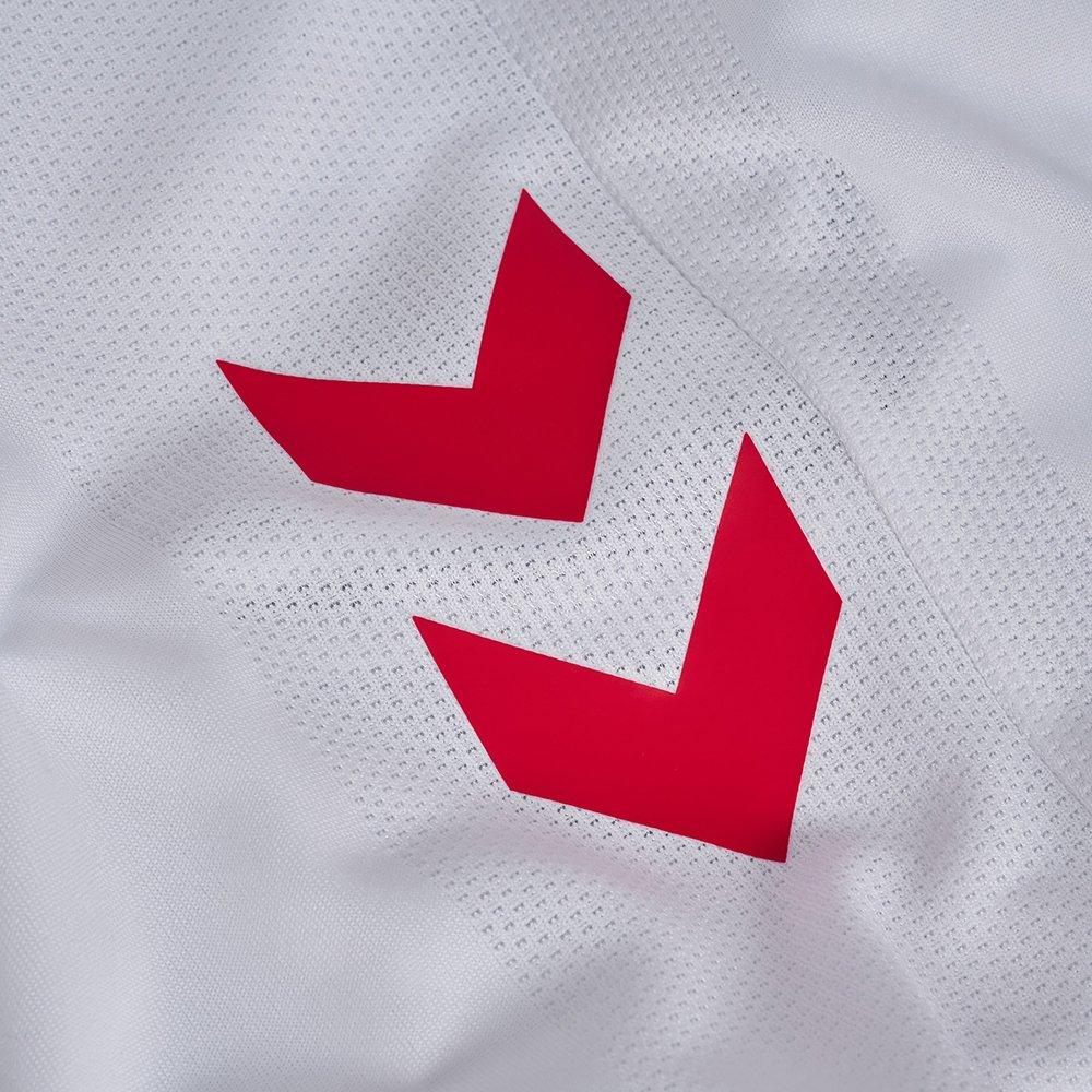 Blanc/Rouge - Hummel - Men's Denmark International Football Shorts - 4