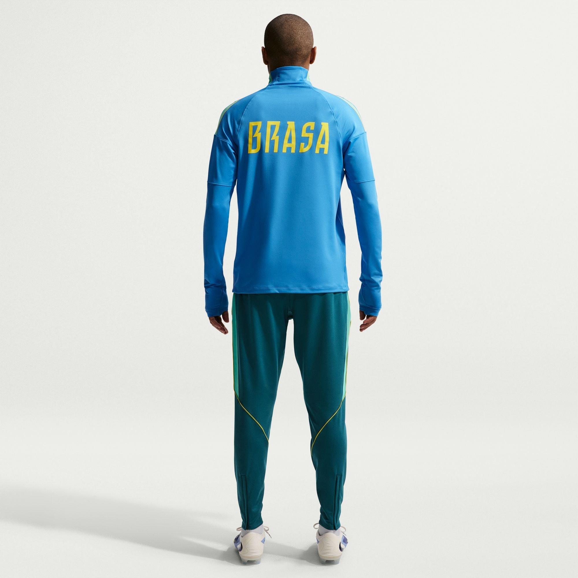 Blue/Gold - Nike - Men's Brazil International Licensed Drill Top - 4