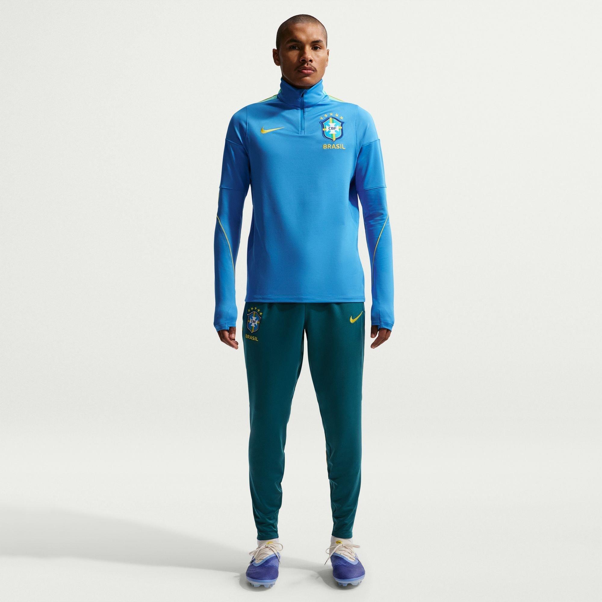 Blue/Gold - Nike - Men's Brazil International Licensed Drill Top - 5