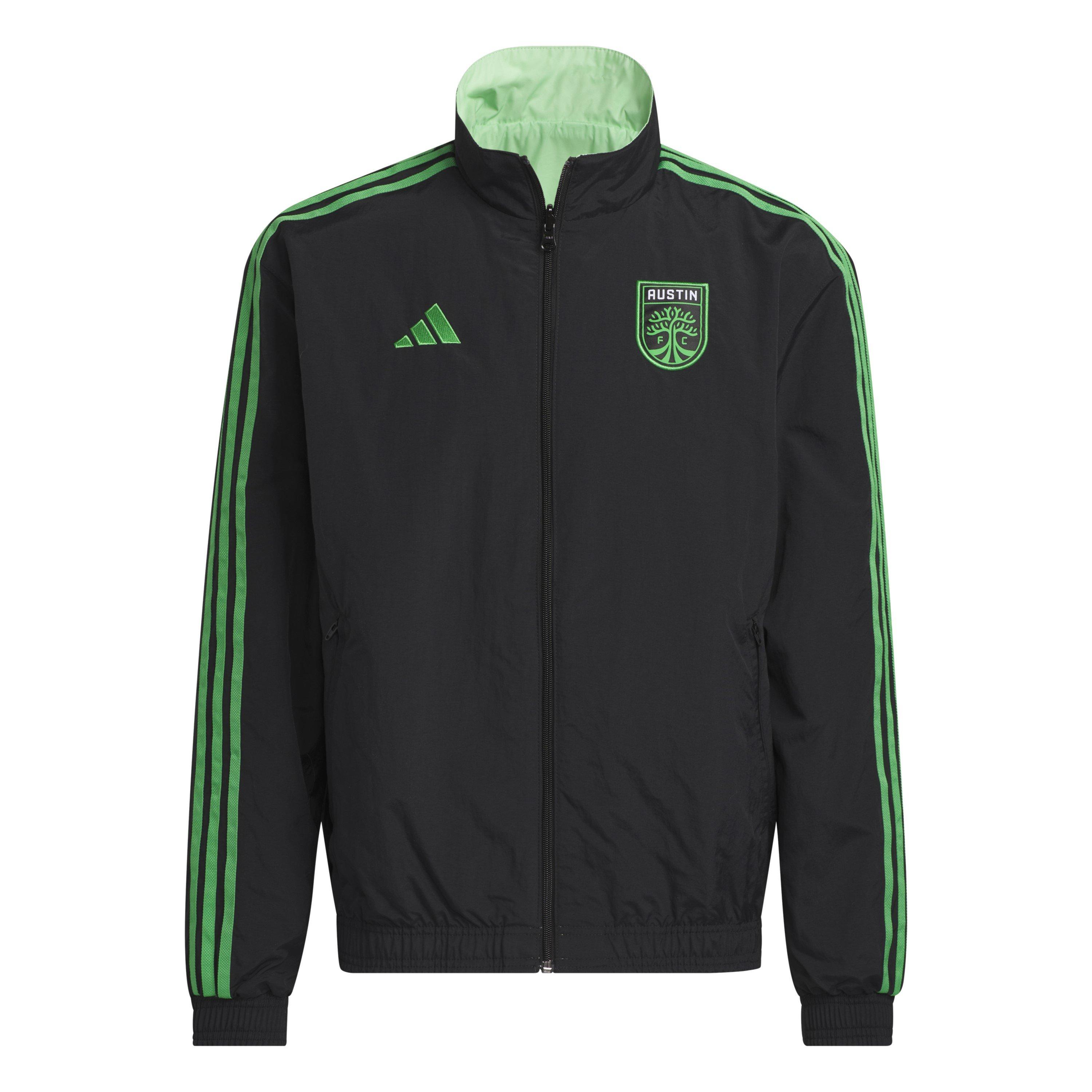Black - adidas - Men's Austin Anthem Austin FC 2023 Long Sleeve Jacket - 1