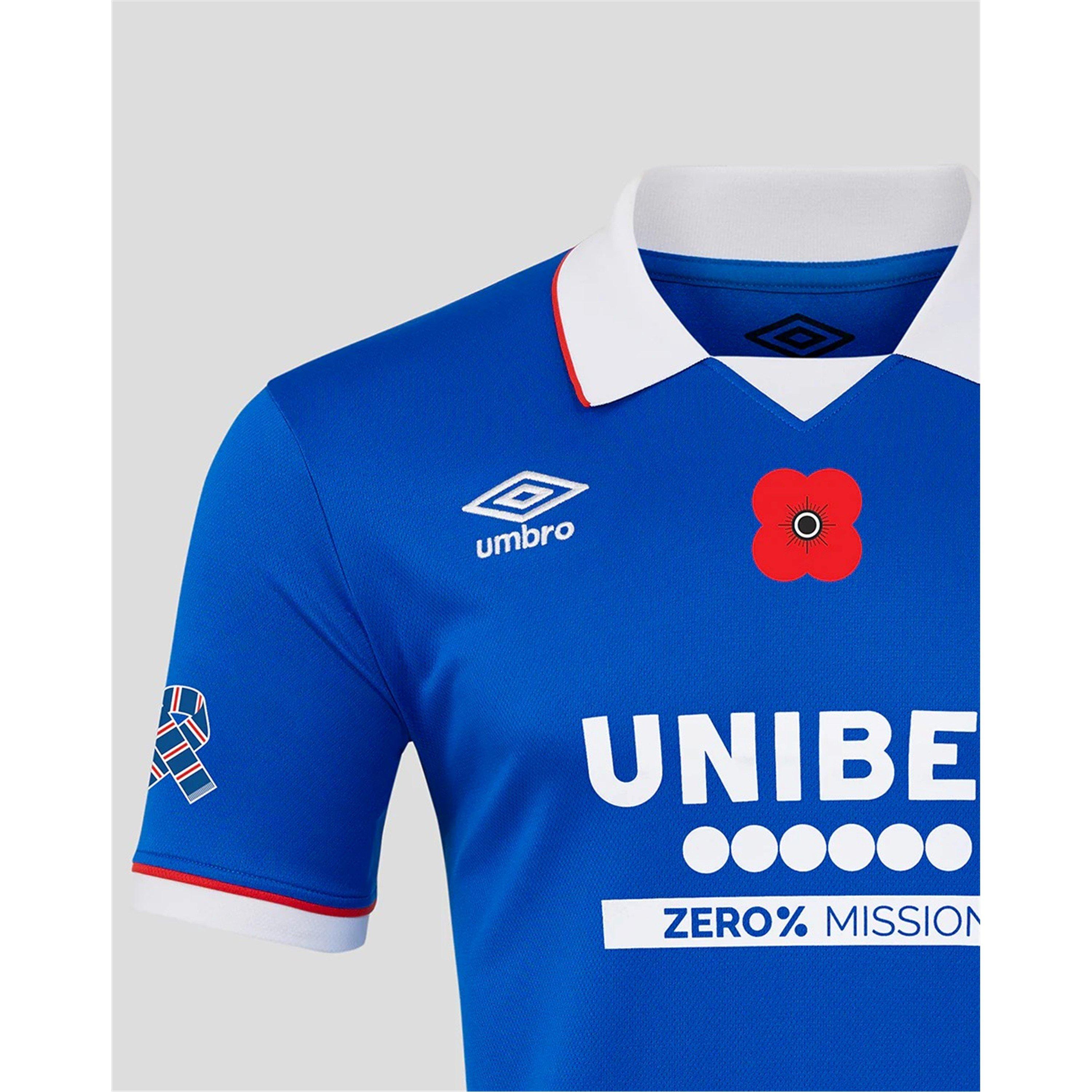 Blue/White - Umbro - Rangers Home Shirt 2025 2026 Mens - 2