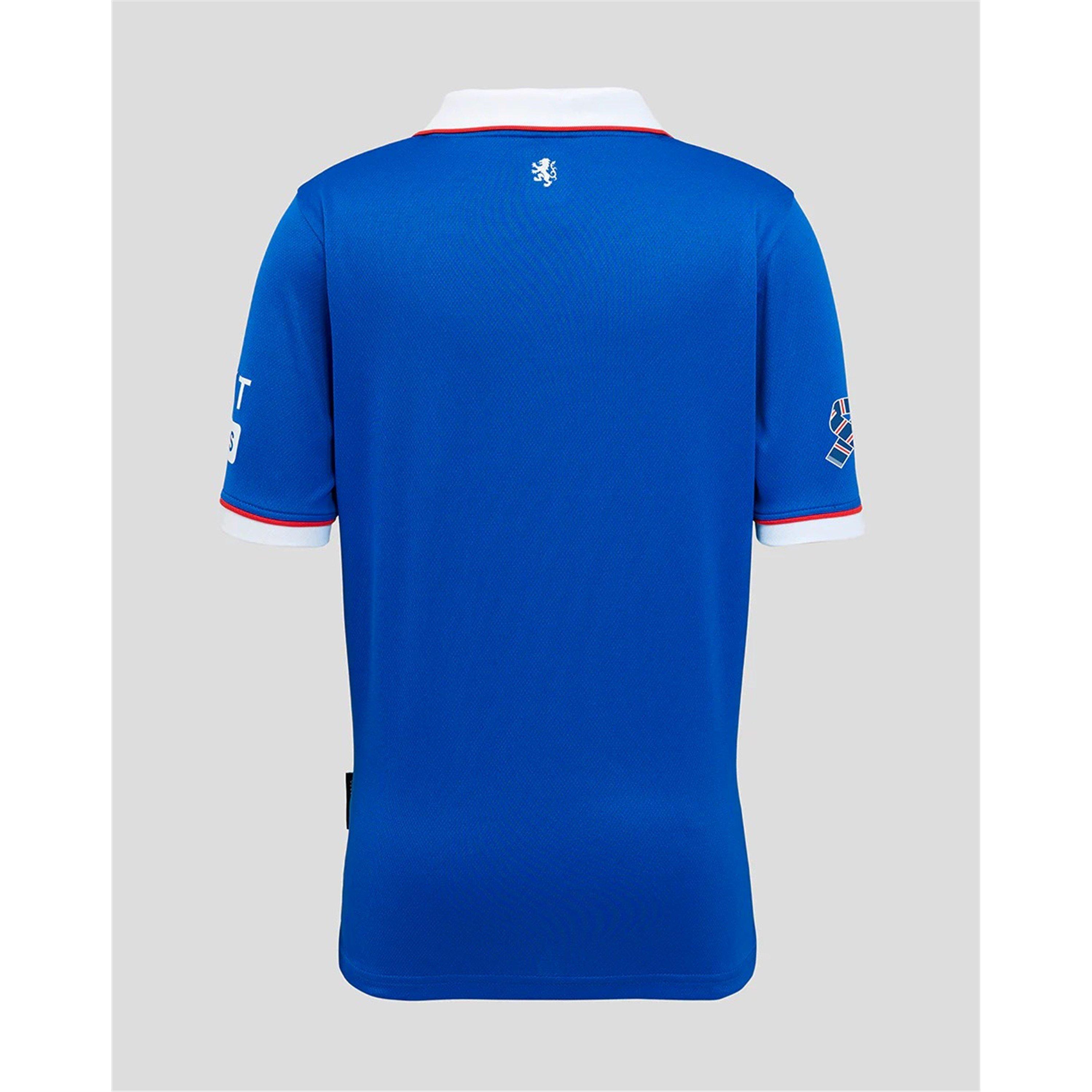 Blu/Bianco - Umbro - Rangers Home Poppy Shirt 2025 2026 Juniors - 4