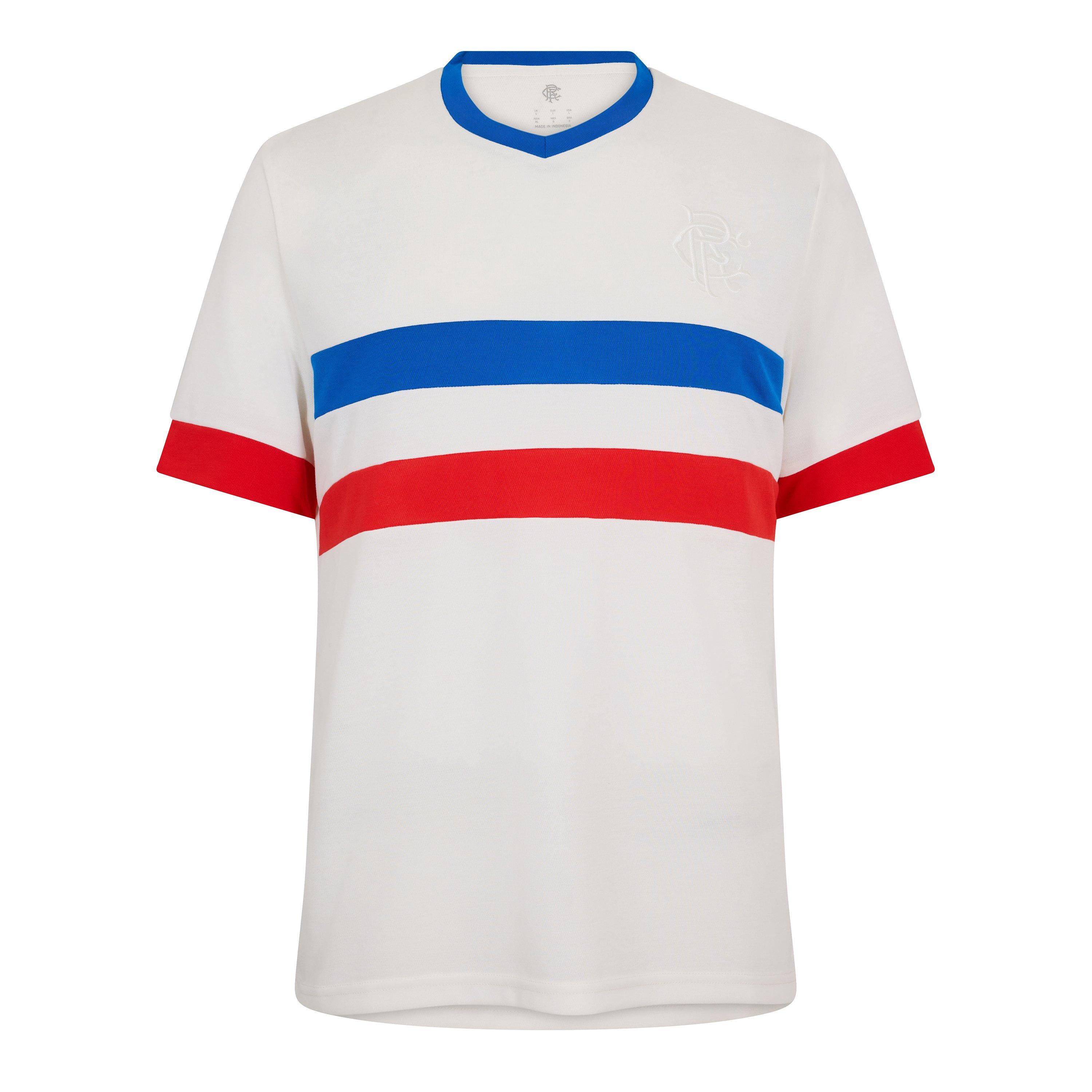 Umbro Men's Rangers Classic Football Shirt 2025 2026 - White/Blue - Small