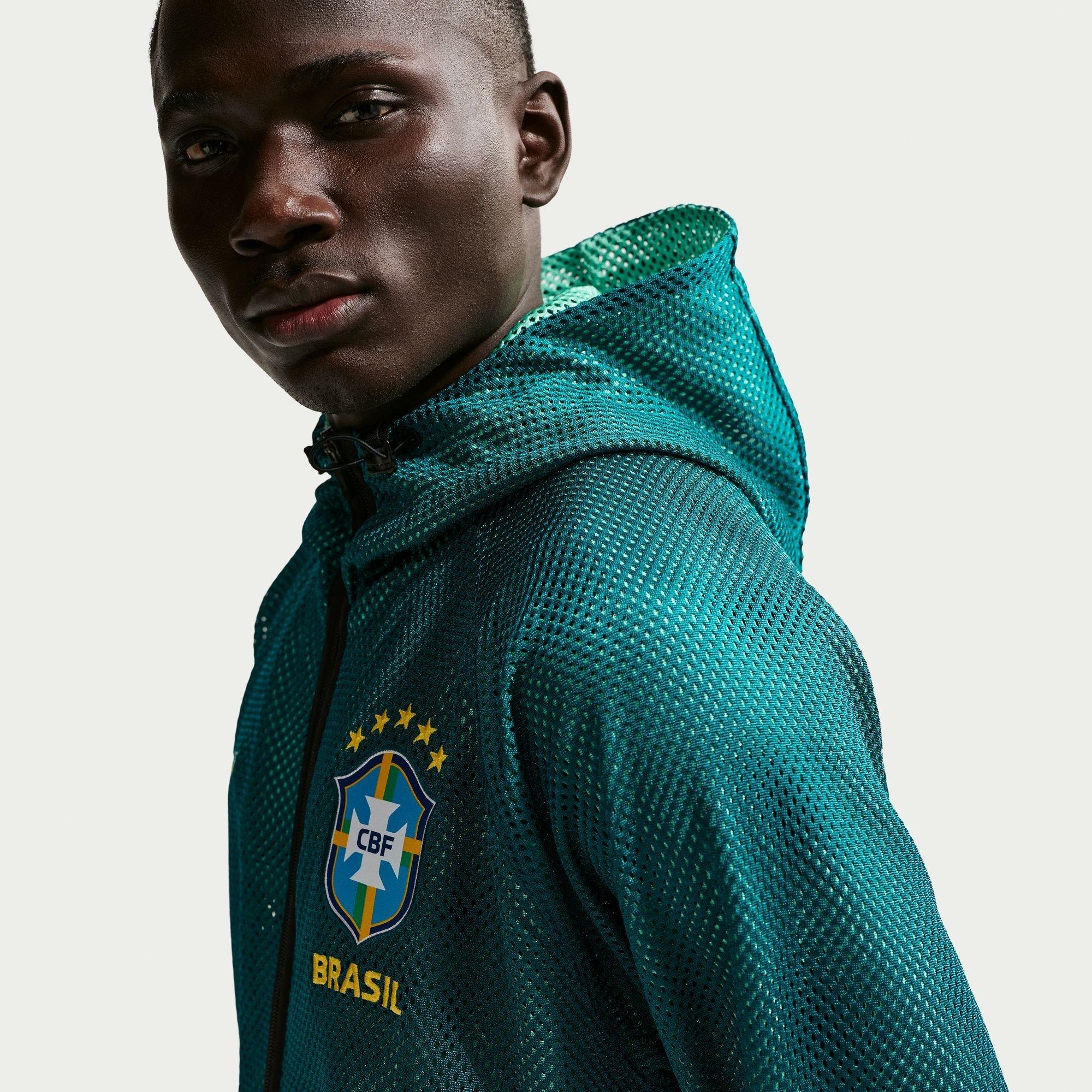 Blue/Gold - Nike - Men's Brazil International Licensed Tracksuit Top - 3