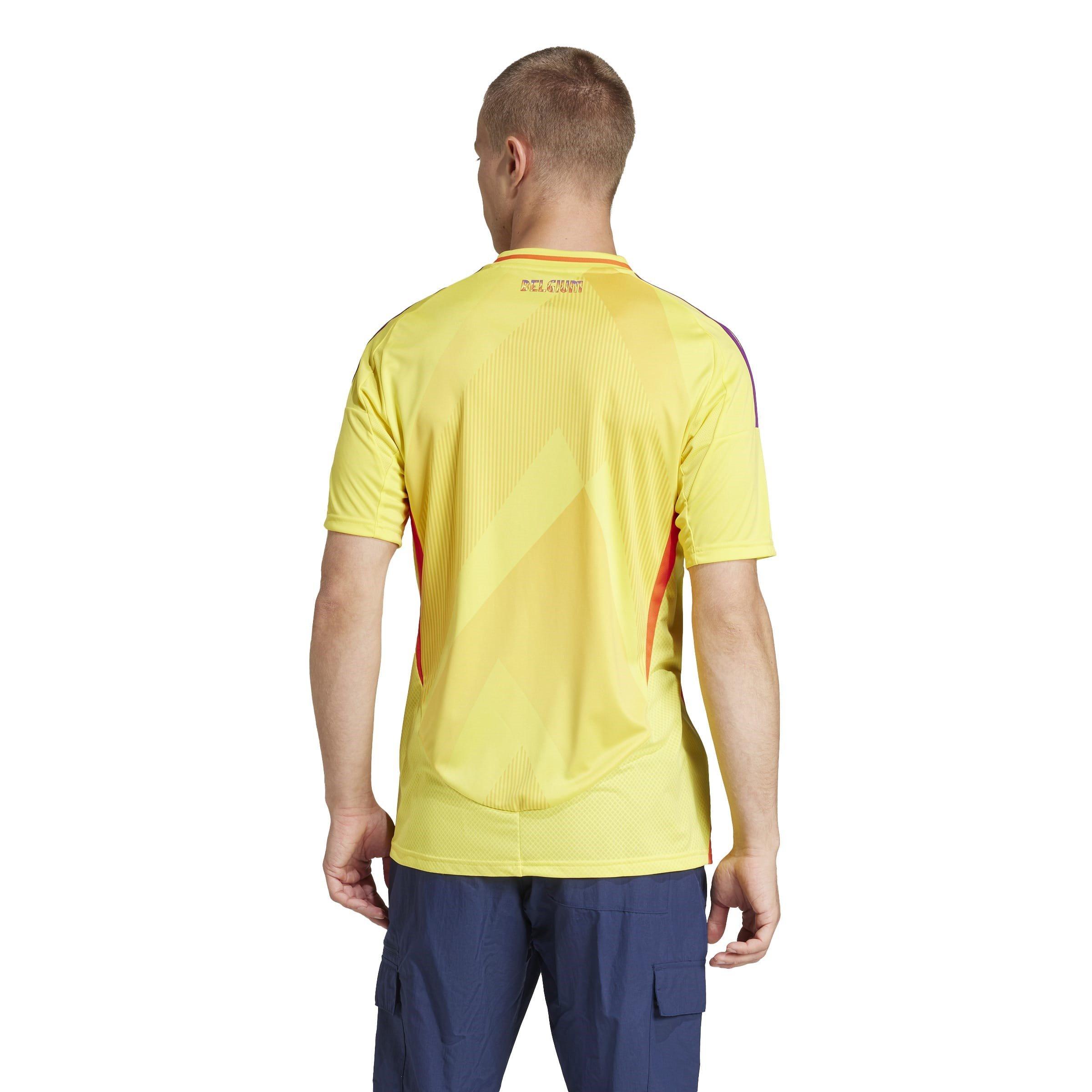 Impact Yellow - adidas - Belgium Away Shirt 2025 Mens - 3