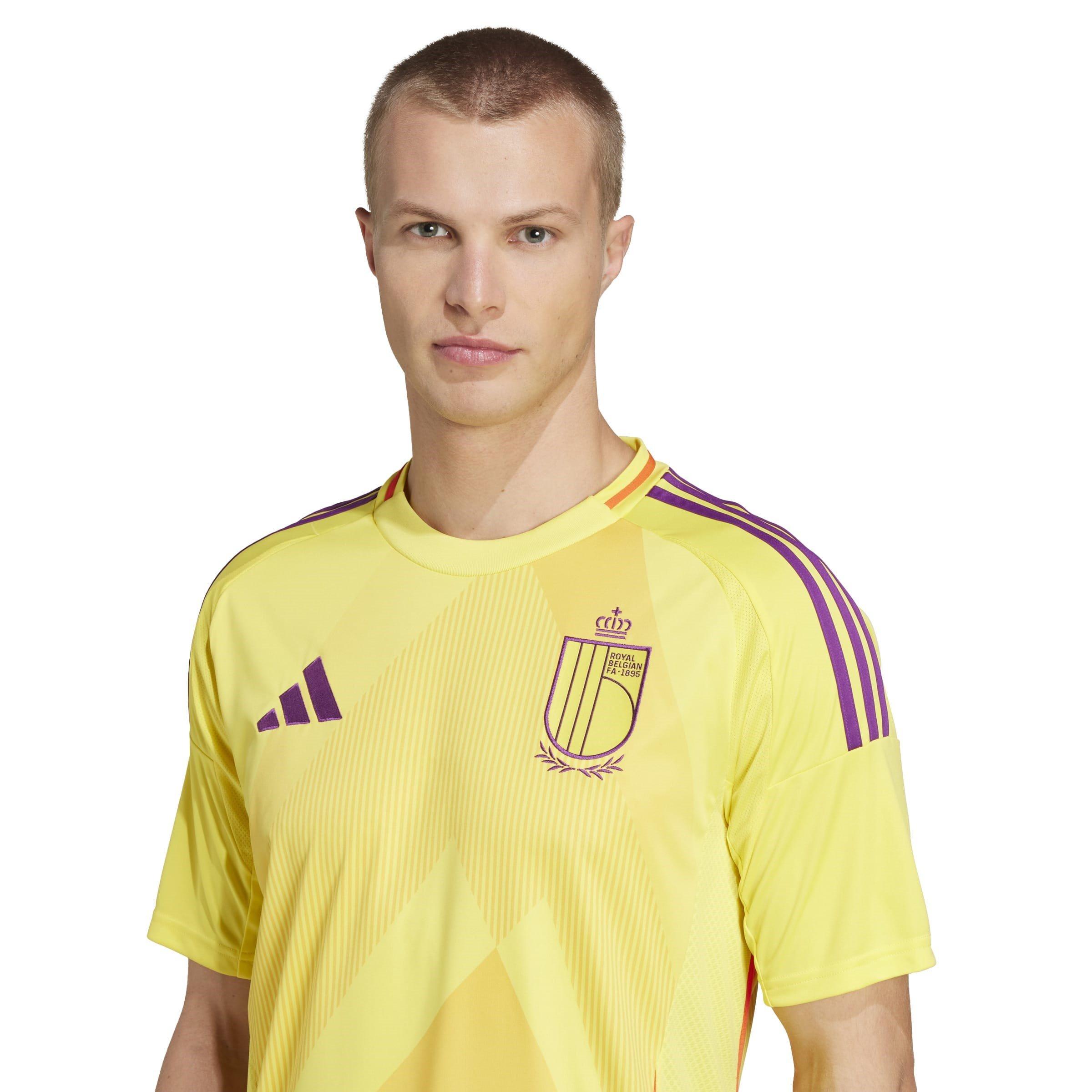 Impact Yellow - adidas - Belgium Away Shirt 2025 Mens - 5