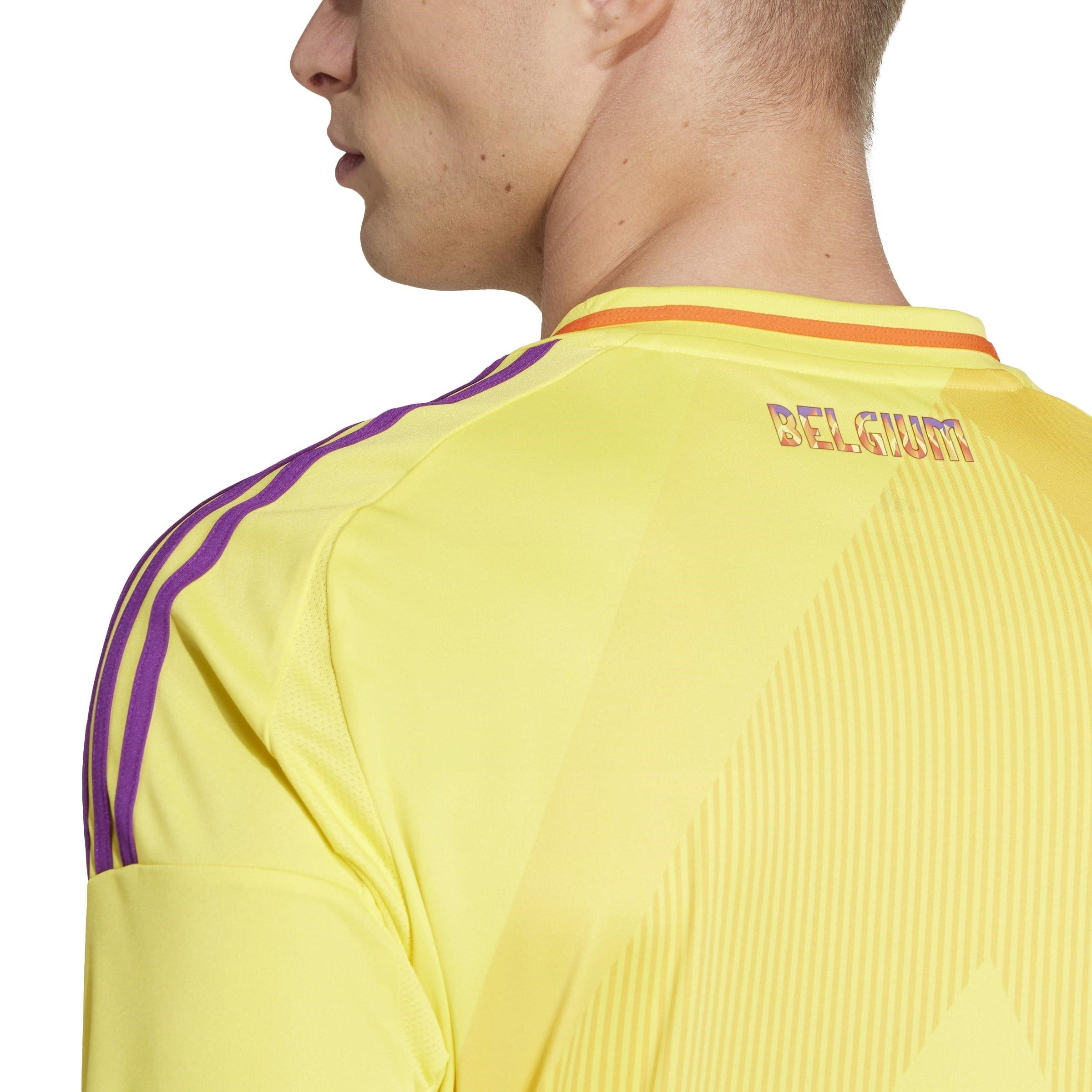 Impact Yellow - adidas - Belgium Away Shirt 2025 Mens - 6