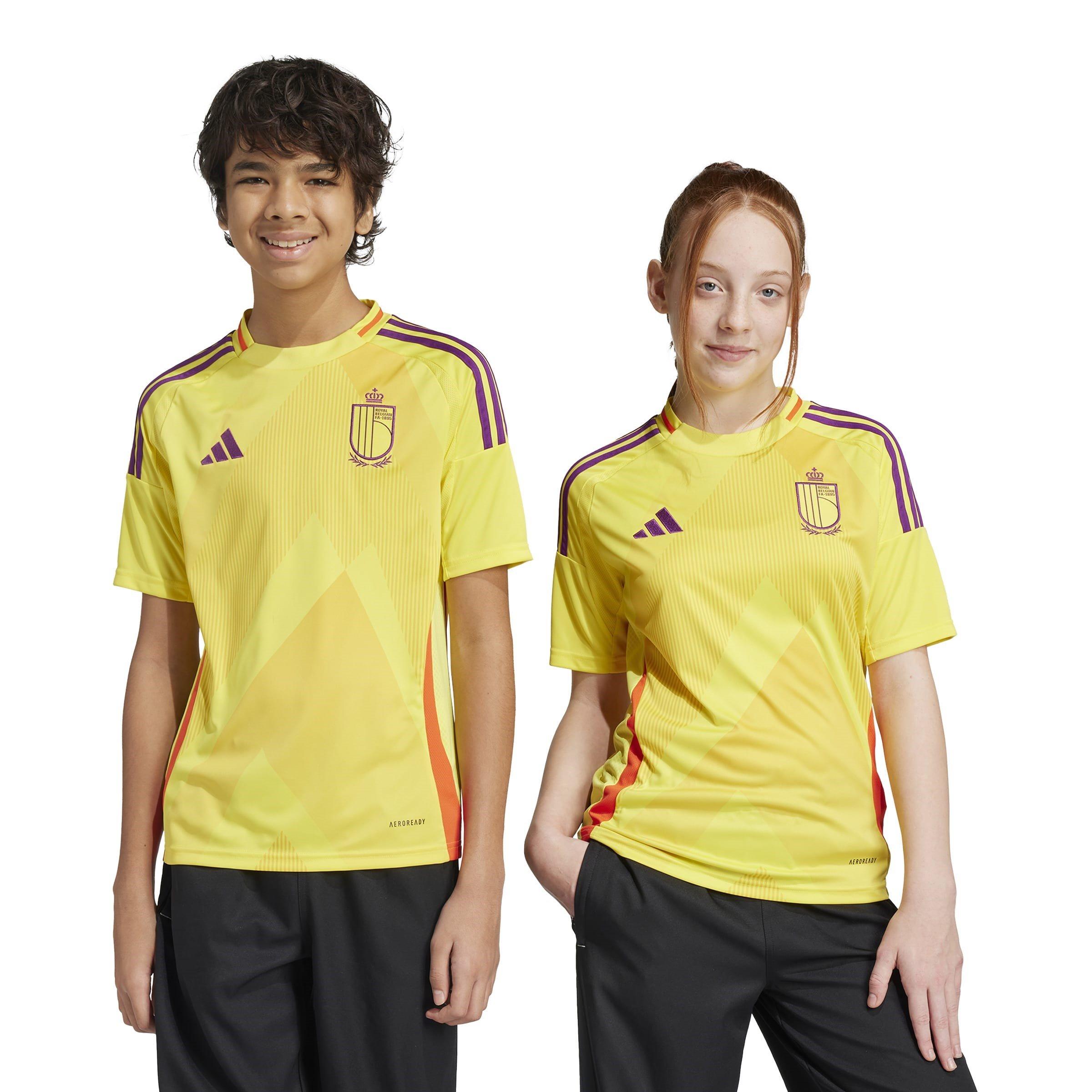 Impact Yellow - adidas - Belgium Away Shirt 2025 Juniors - 2