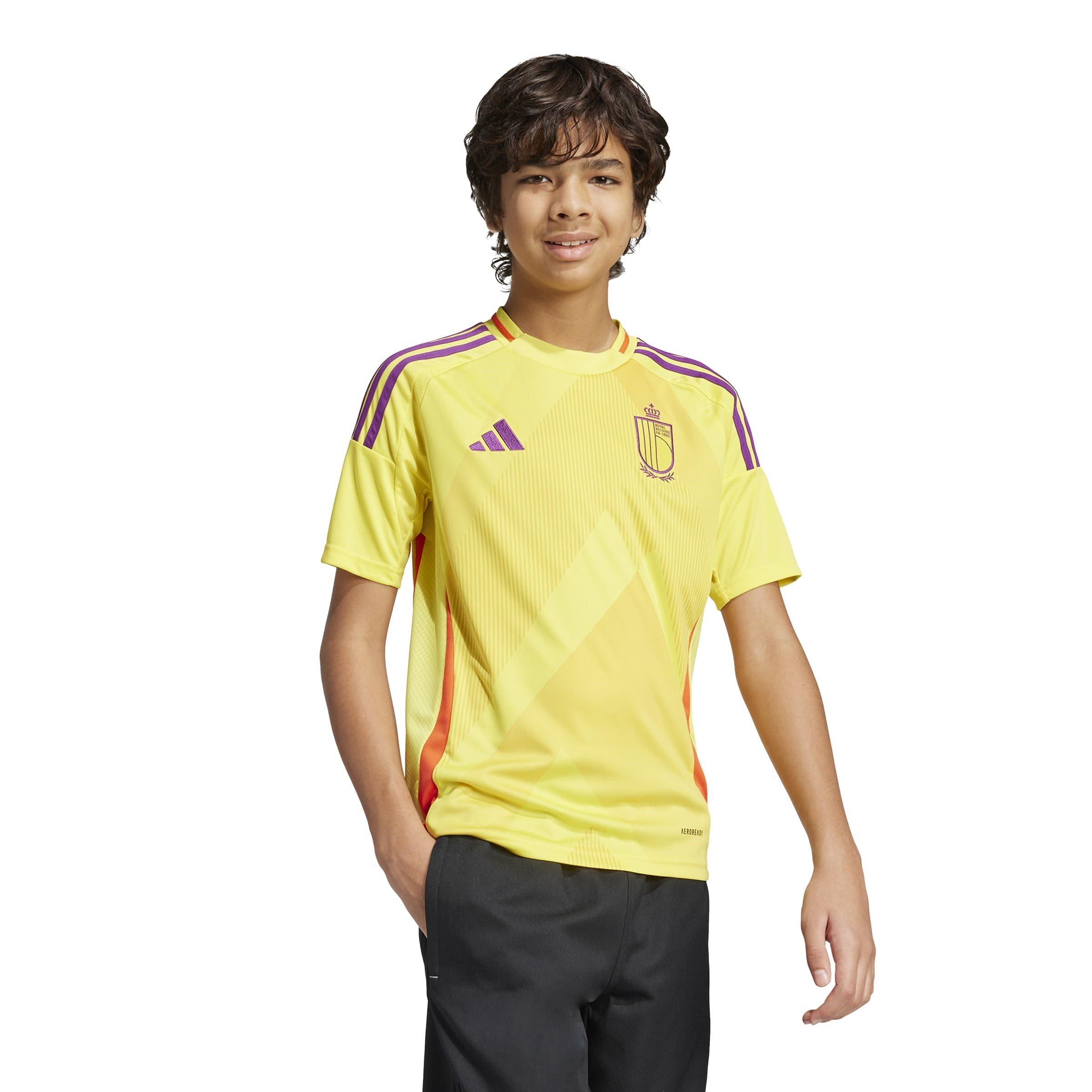 Impact Yellow - adidas - Belgium Away Shirt 2025 Juniors - 4