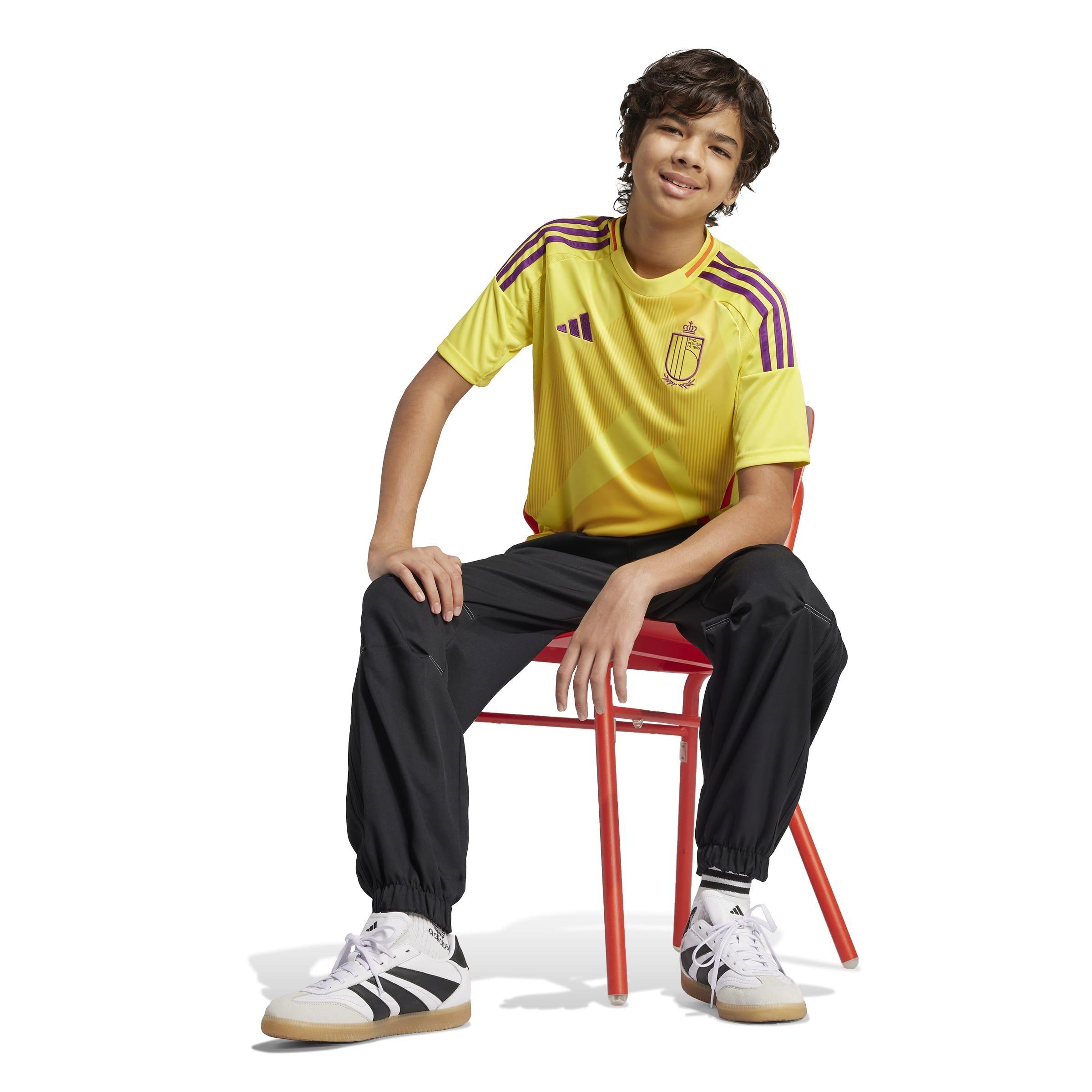 Impact Yellow - adidas - Belgium Away Shirt 2025 Juniors - 6