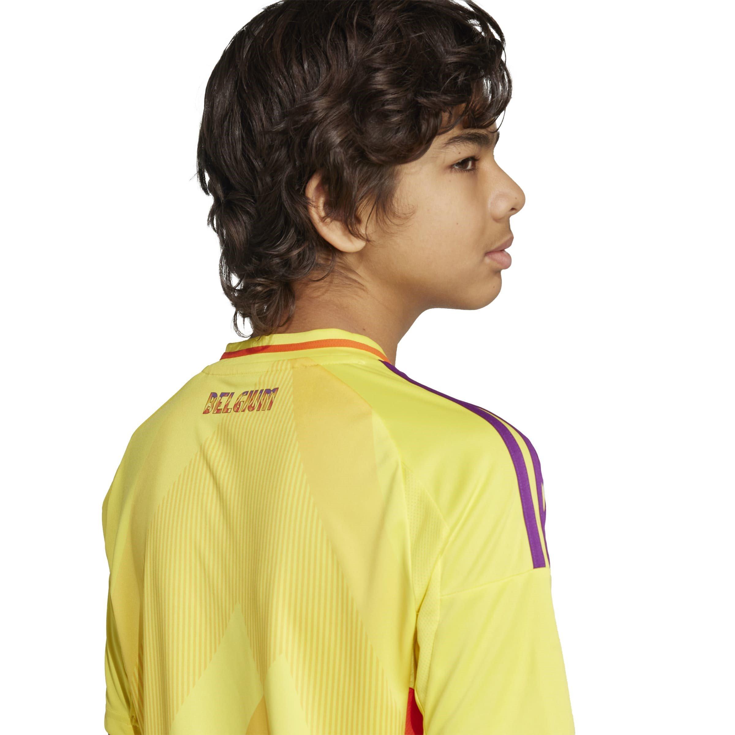Impact Yellow - adidas - Belgium Away Shirt 2025 Juniors - 7