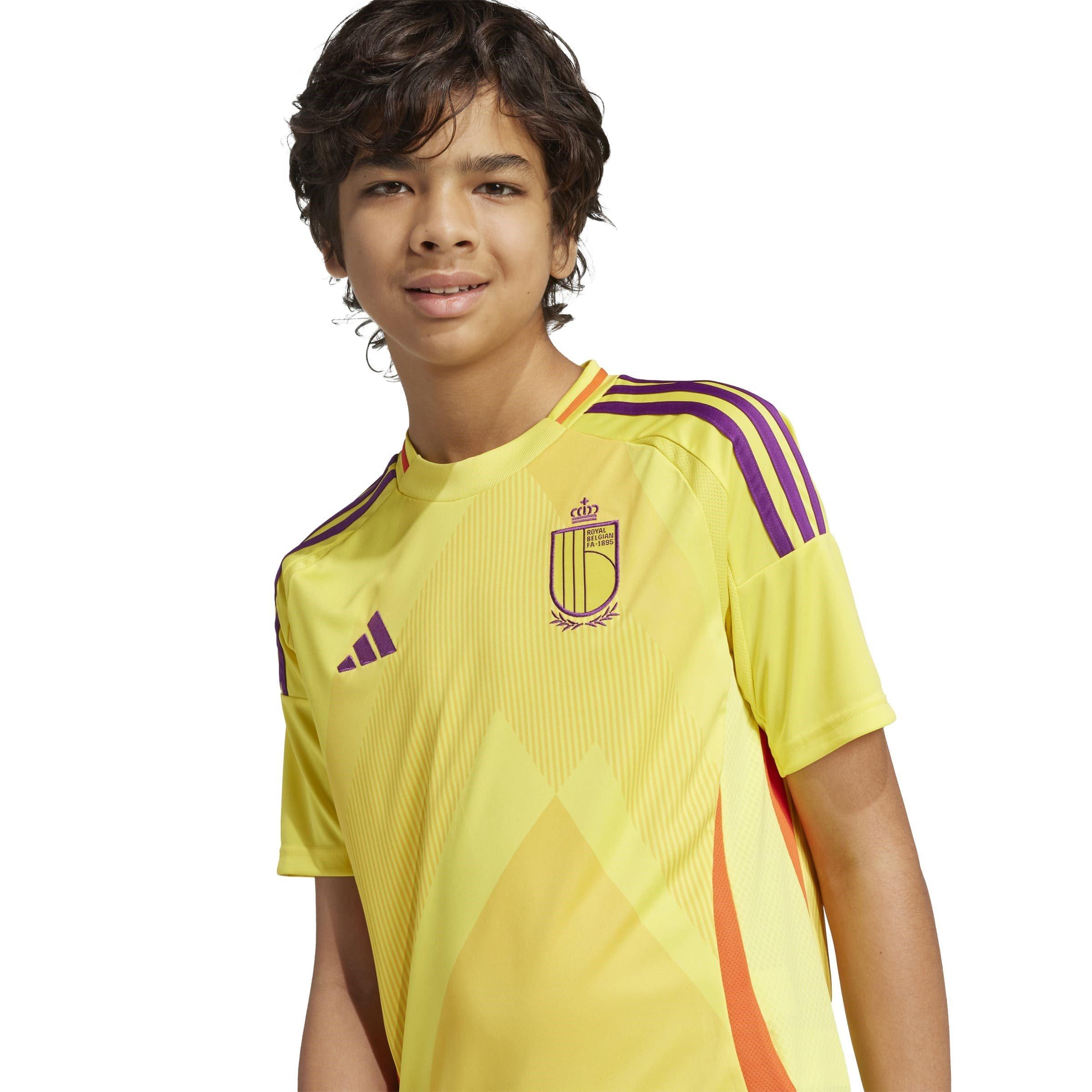 Impact Yellow - adidas - Belgium Away Shirt 2025 Juniors - 8