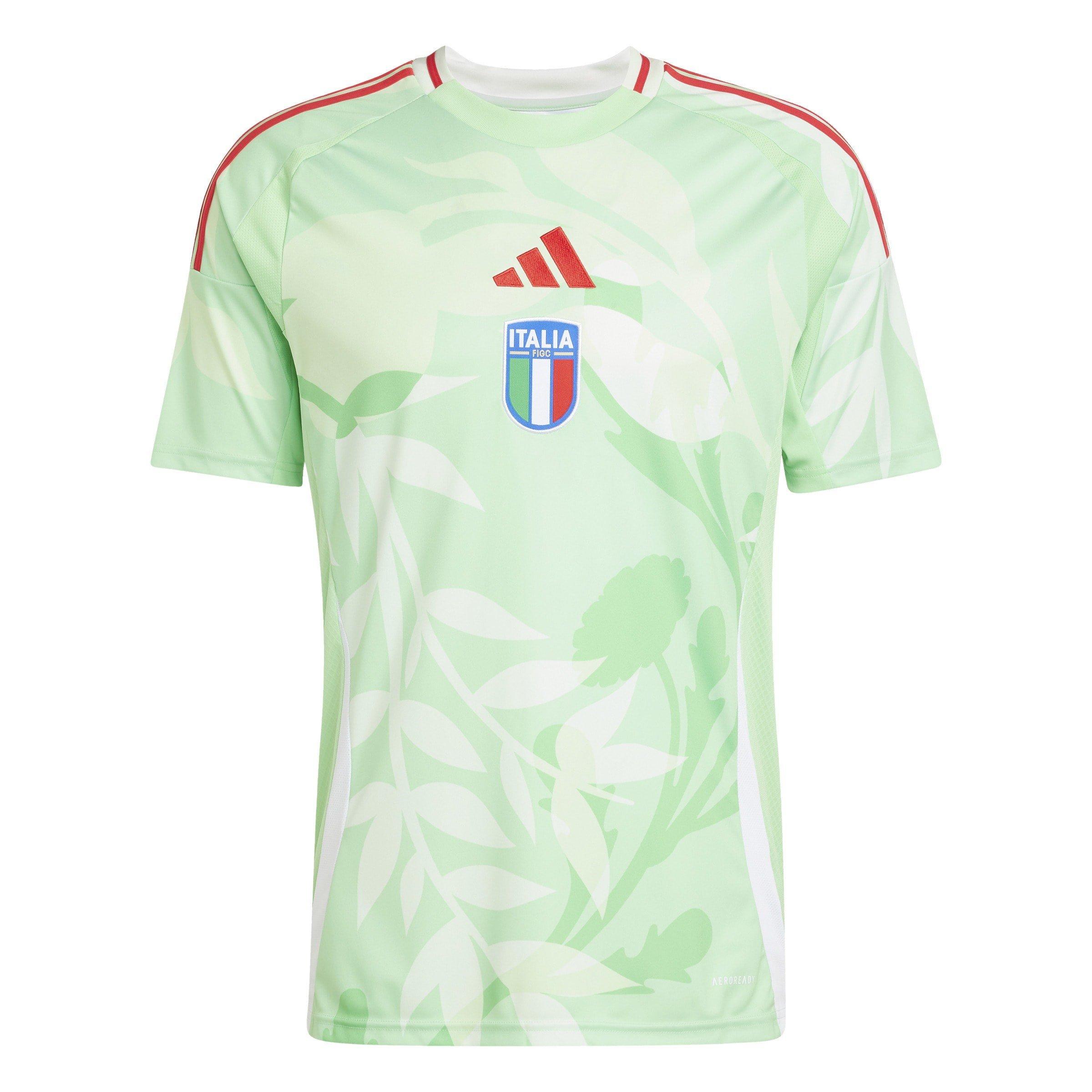 Adidas Men's Italy Away Shirt 2025 - Glory Mint - M