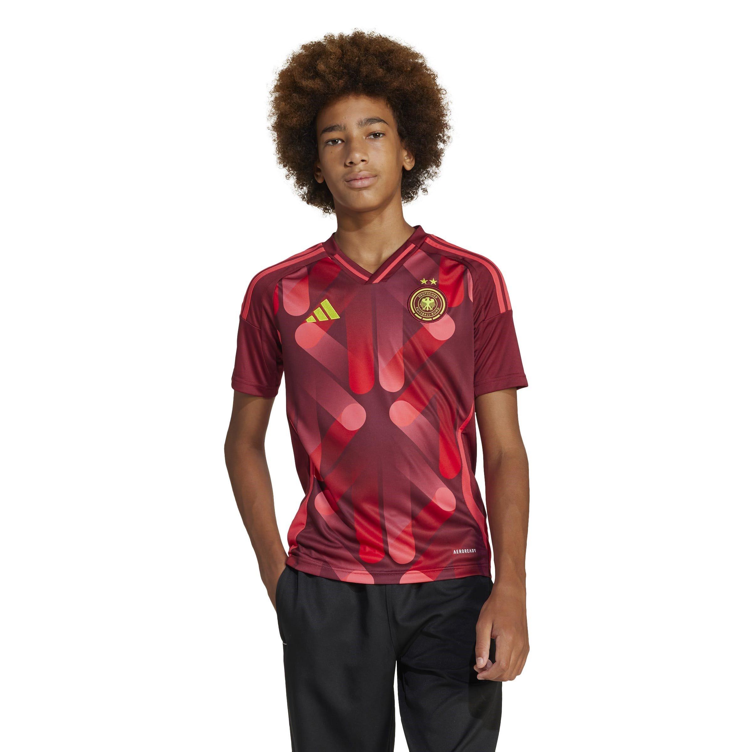 Burgundija - adidas - Germany Away Shirt 2025 Juniors - 2