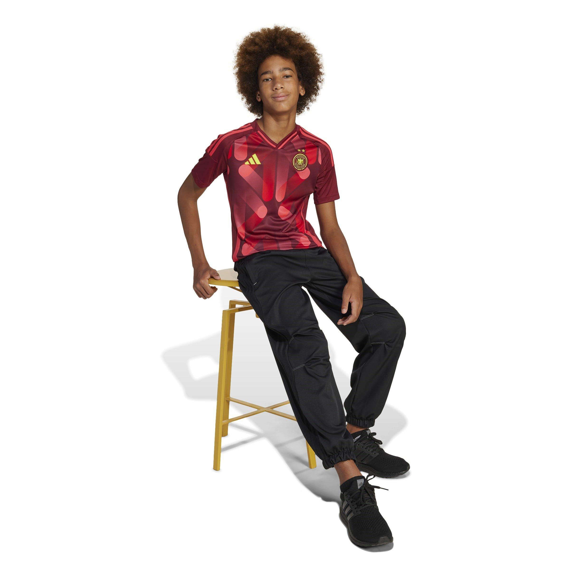 Burgundija - adidas - Germany Away Shirt 2025 Juniors - 4