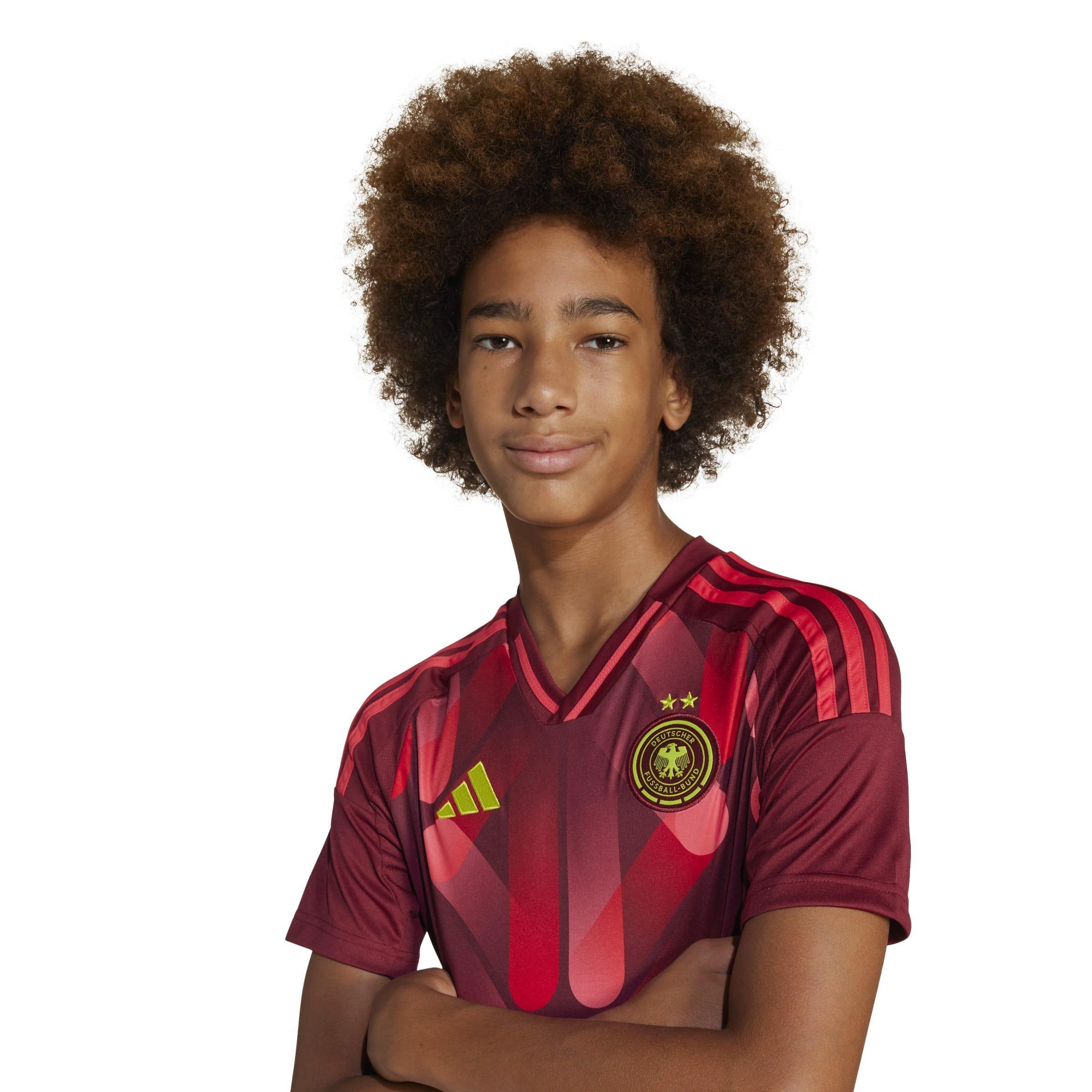 Burgundija - adidas - Germany Away Shirt 2025 Juniors - 5