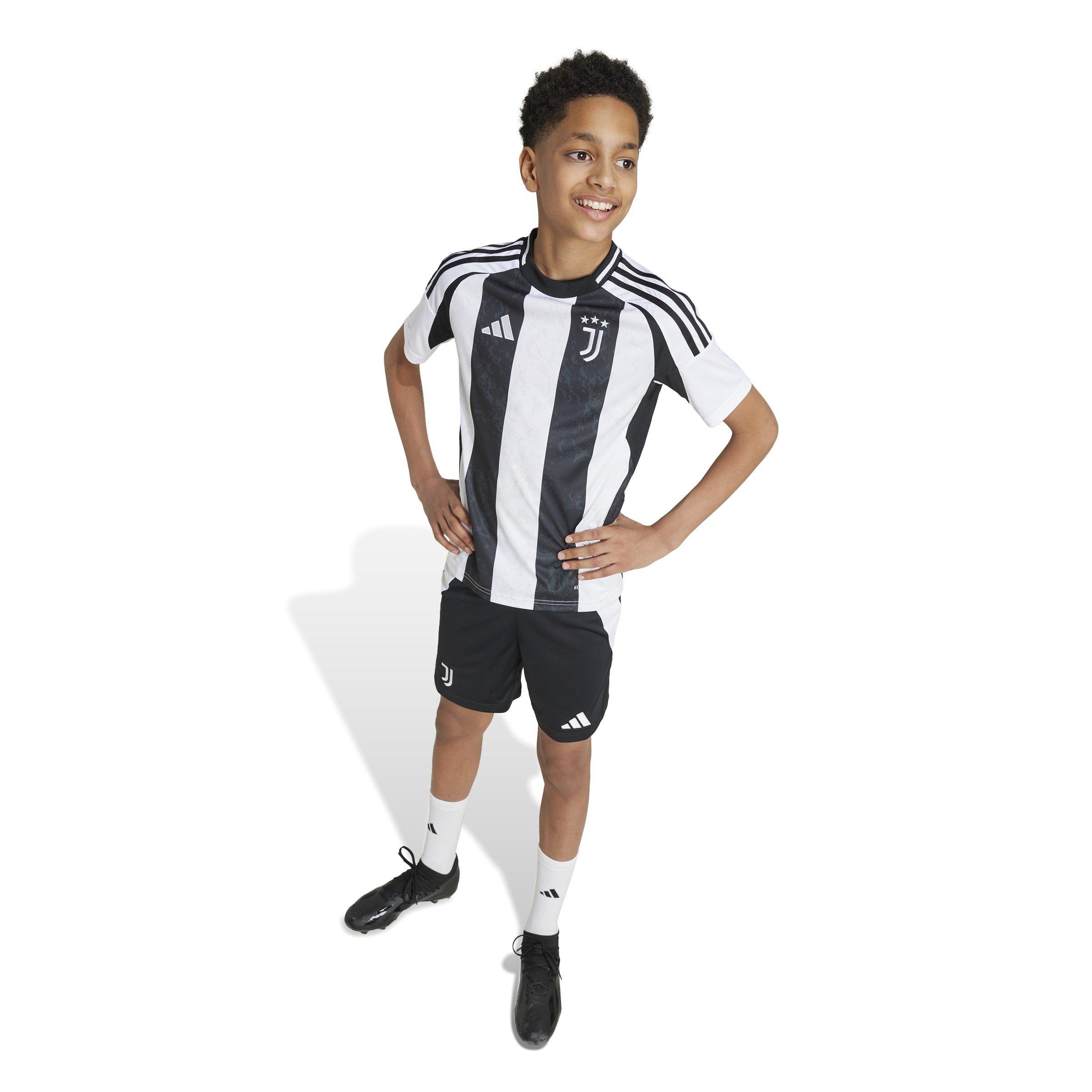 Black/White - adidas - Juventus Home Shorts 2024 2025 Juniors - 2