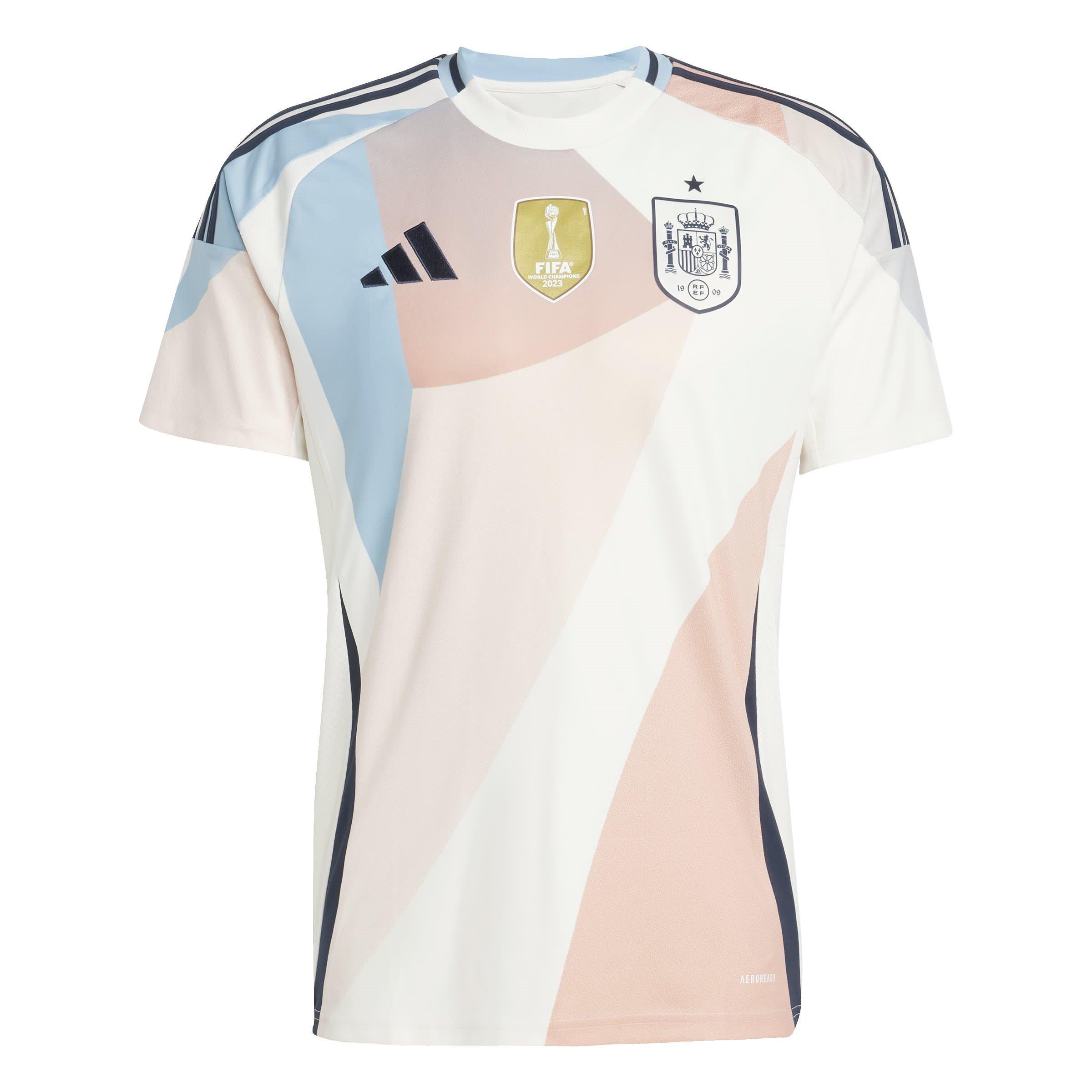 Adidas Boys Spain Away Shirt 2025 Juniors - White - 7-8 Years