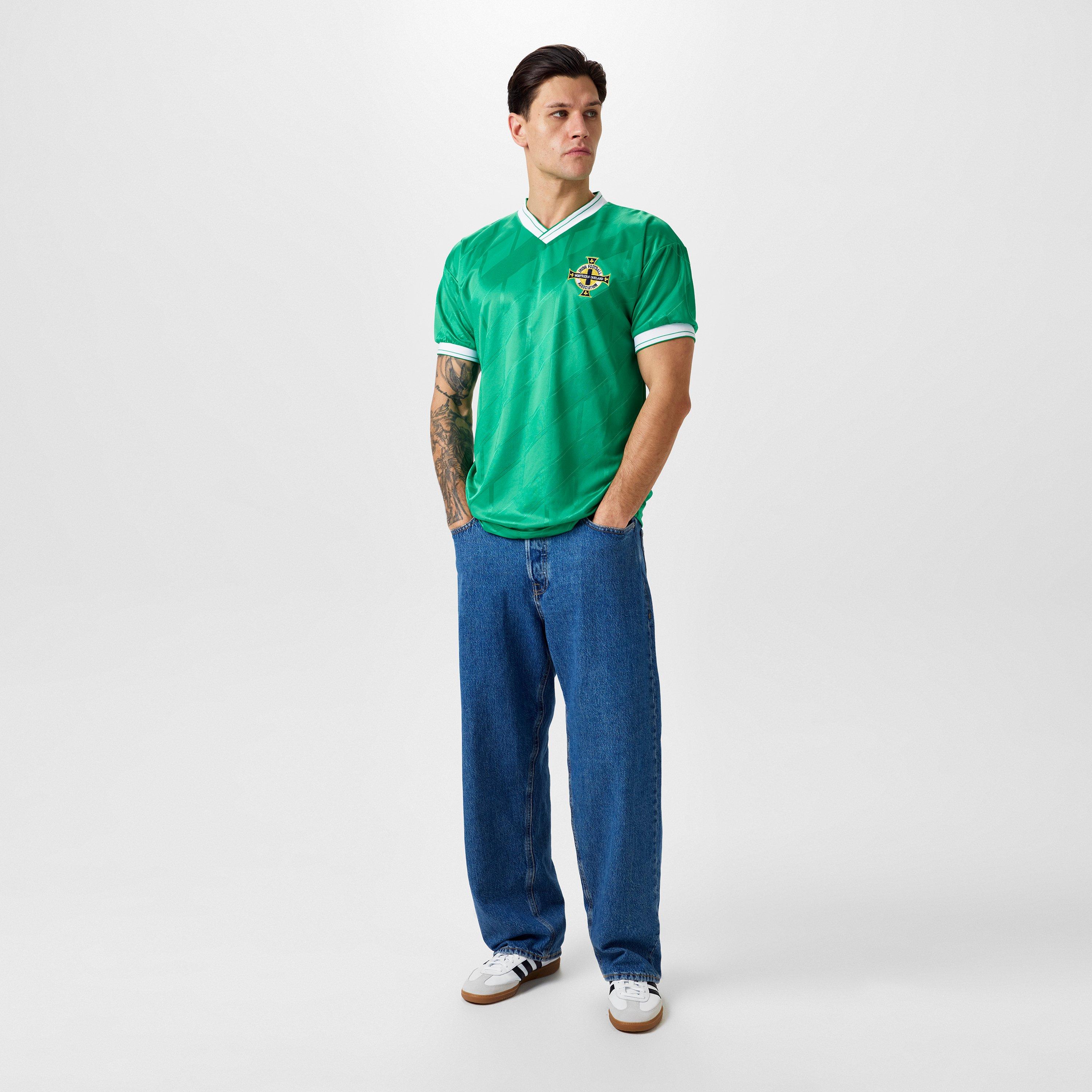 Grøn - Score Draw - Northern Ireland '86 Home Shirt Adults - 6