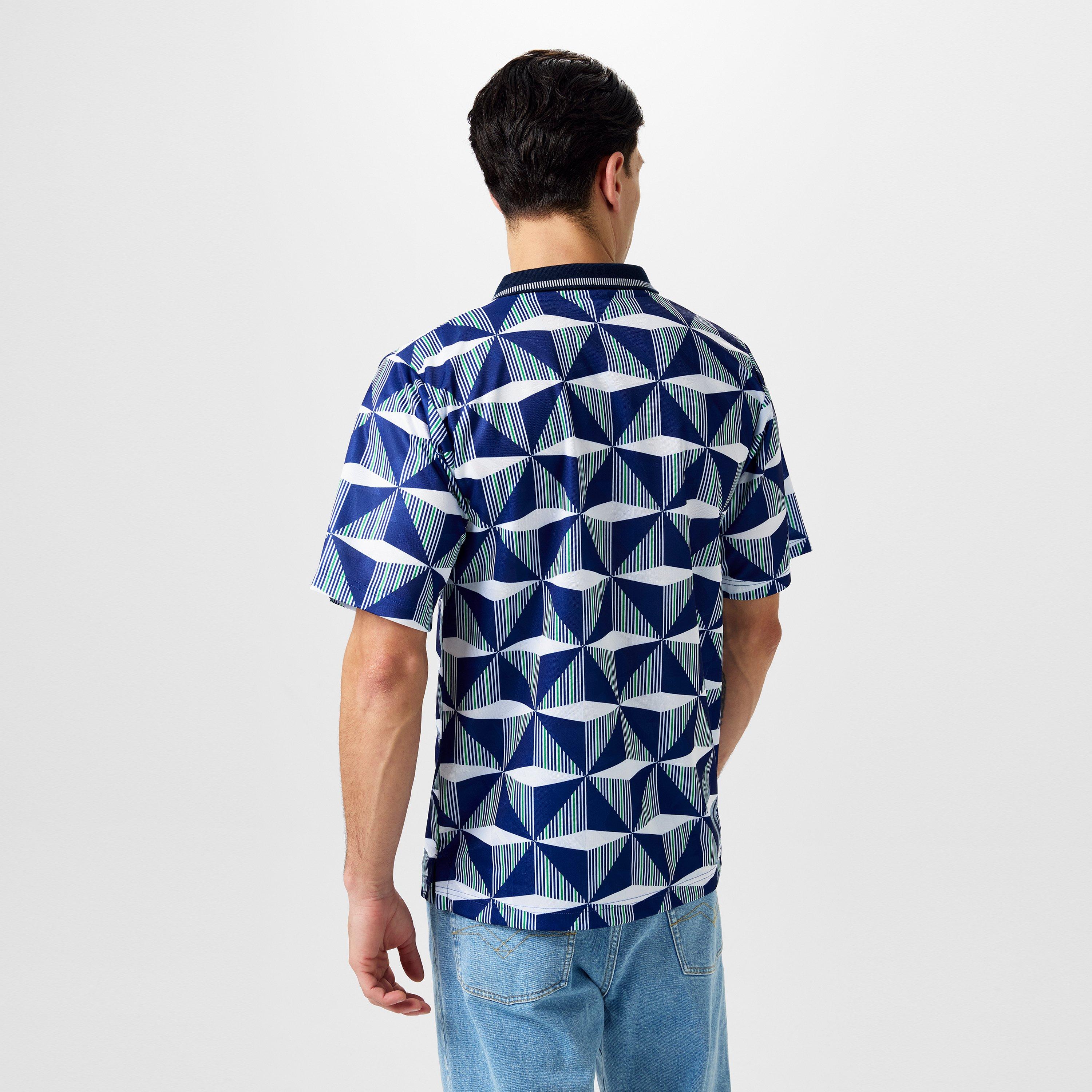 Blue - Score Draw - Northern Ireland '90 Away Shirt Adults - 4