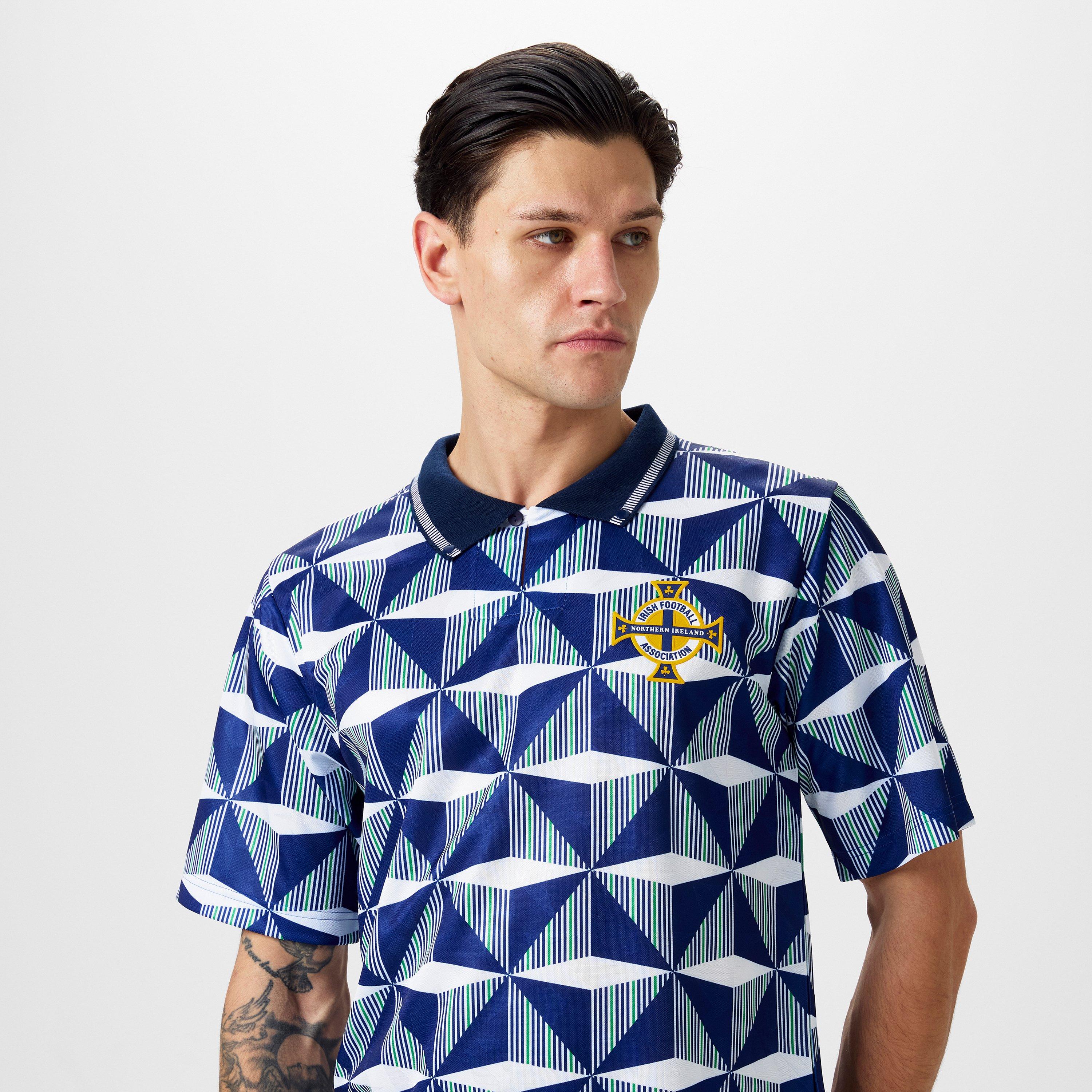 Blue - Score Draw - Northern Ireland '90 Away Shirt Adults - 5