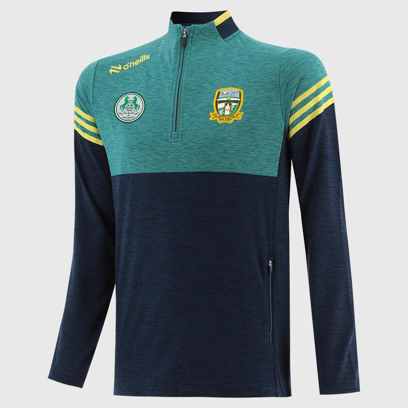Mrn/Teal/Lime - ONeills - ONeills Meath Sedona Half Zip Top Senior - 1