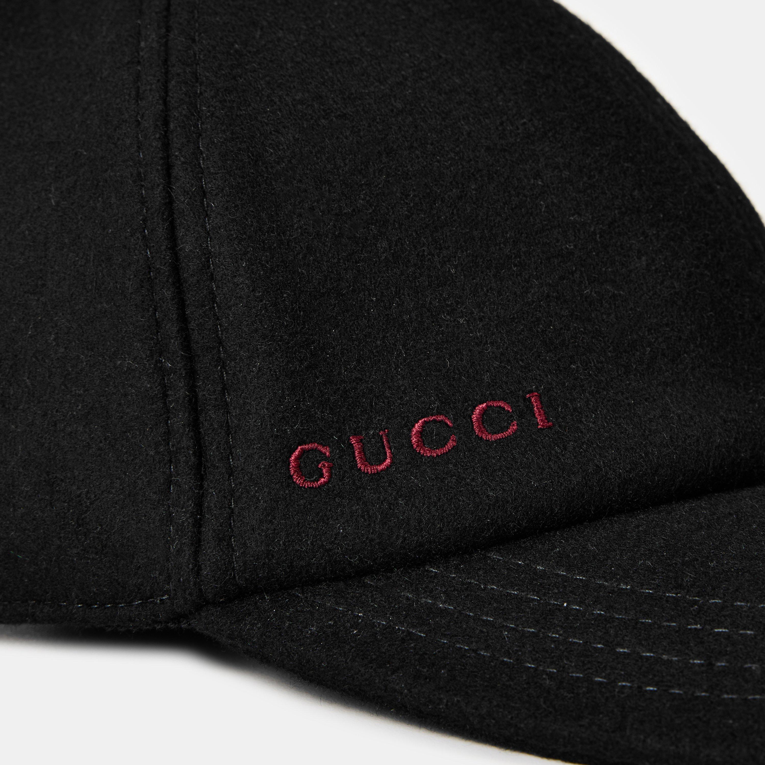 Black - Gucci - Men's Logo Baseball Cap - 4