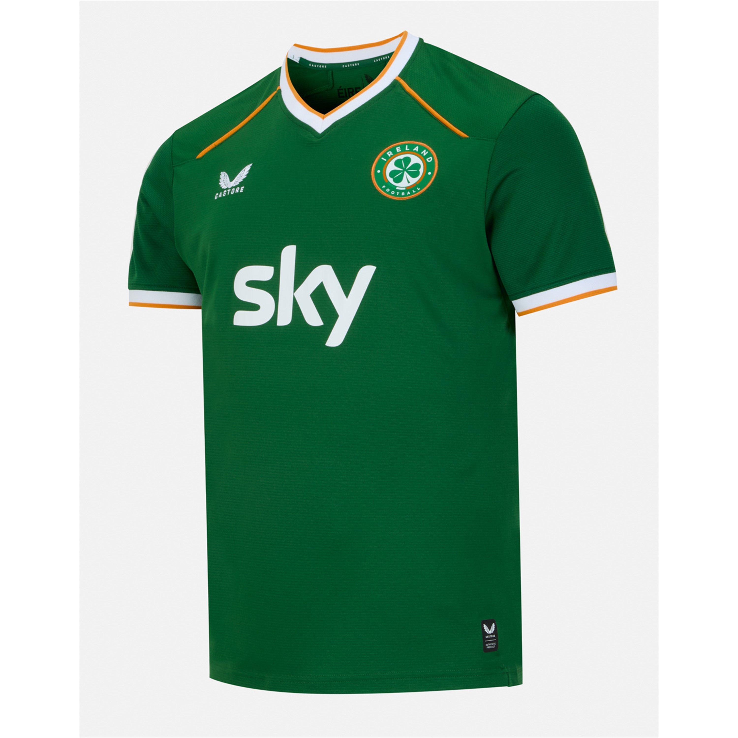 Grøn/Hvid - Castore - Castore Ireland Home Jersey Junior - 2