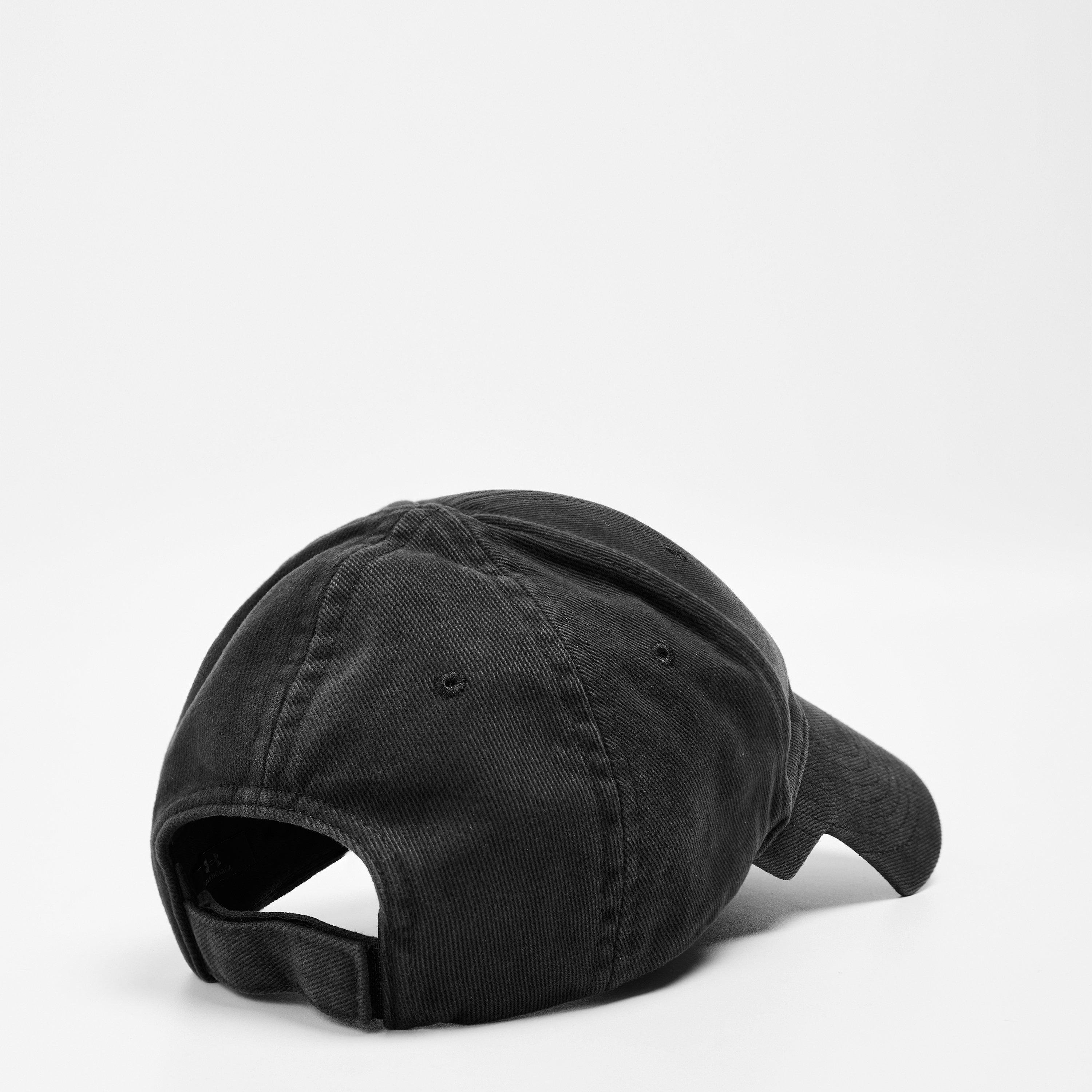 Washed Black - Balenciaga - Men's Under Armour Baseball Cap - 2